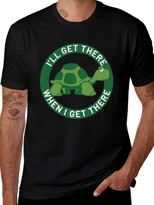 Ill Get There Turtle Graphic T-Shirt