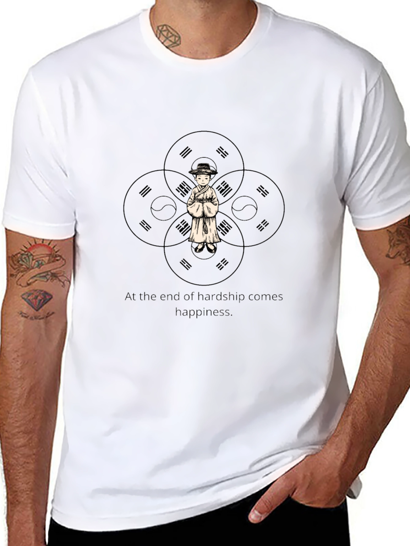 Philosophical Black Graphic Tee