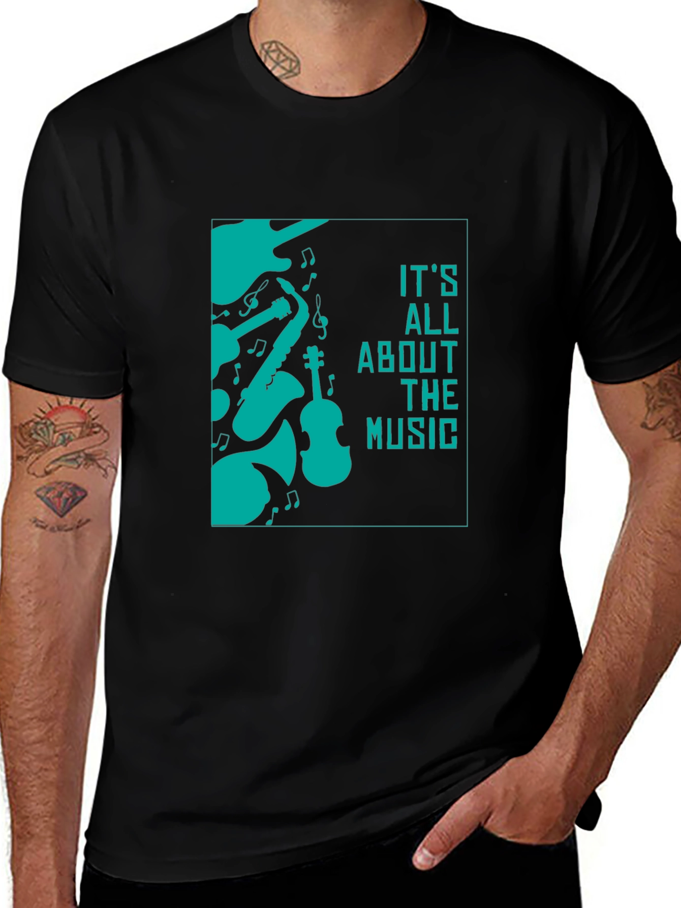 Music Lovers Tee - Its All About the Music