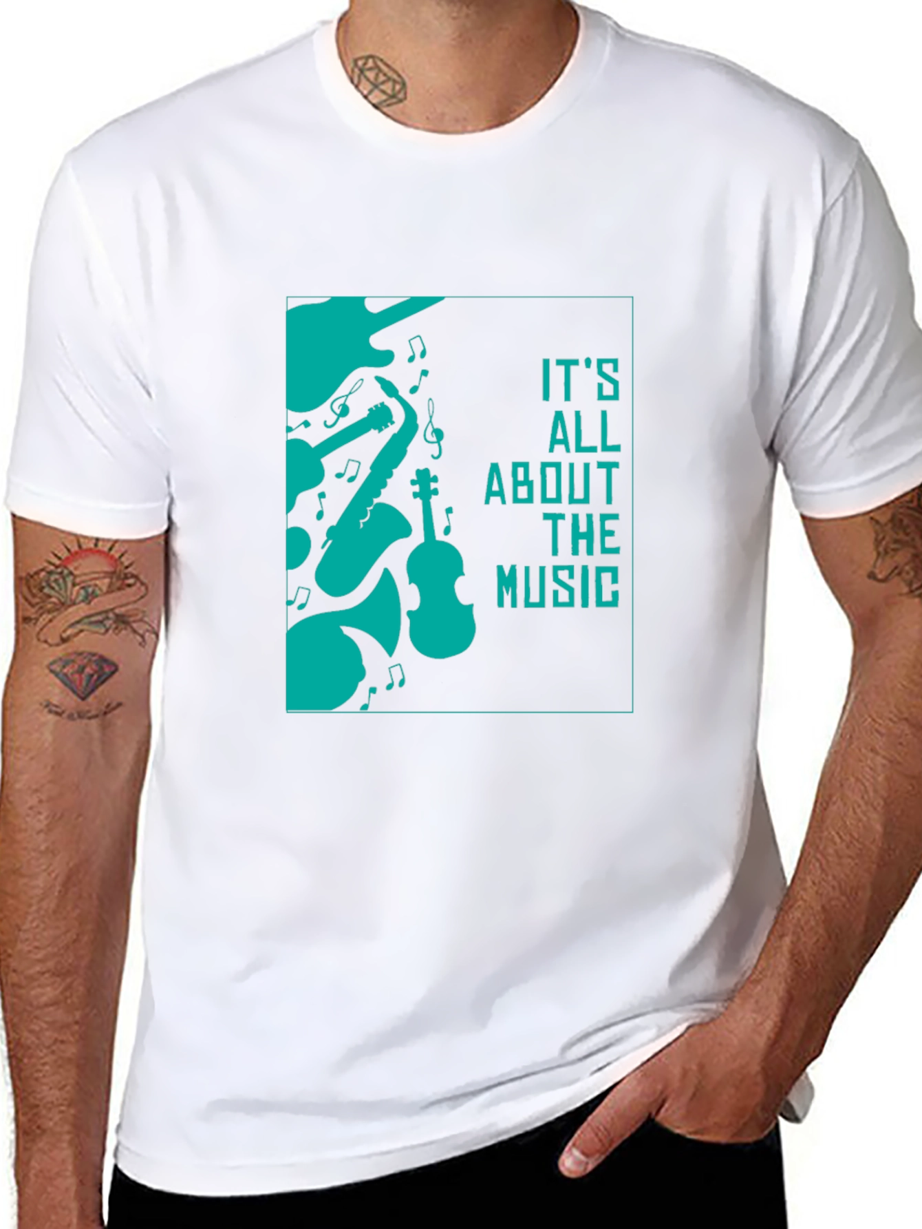 Music Lovers Tee - Its All About the Music