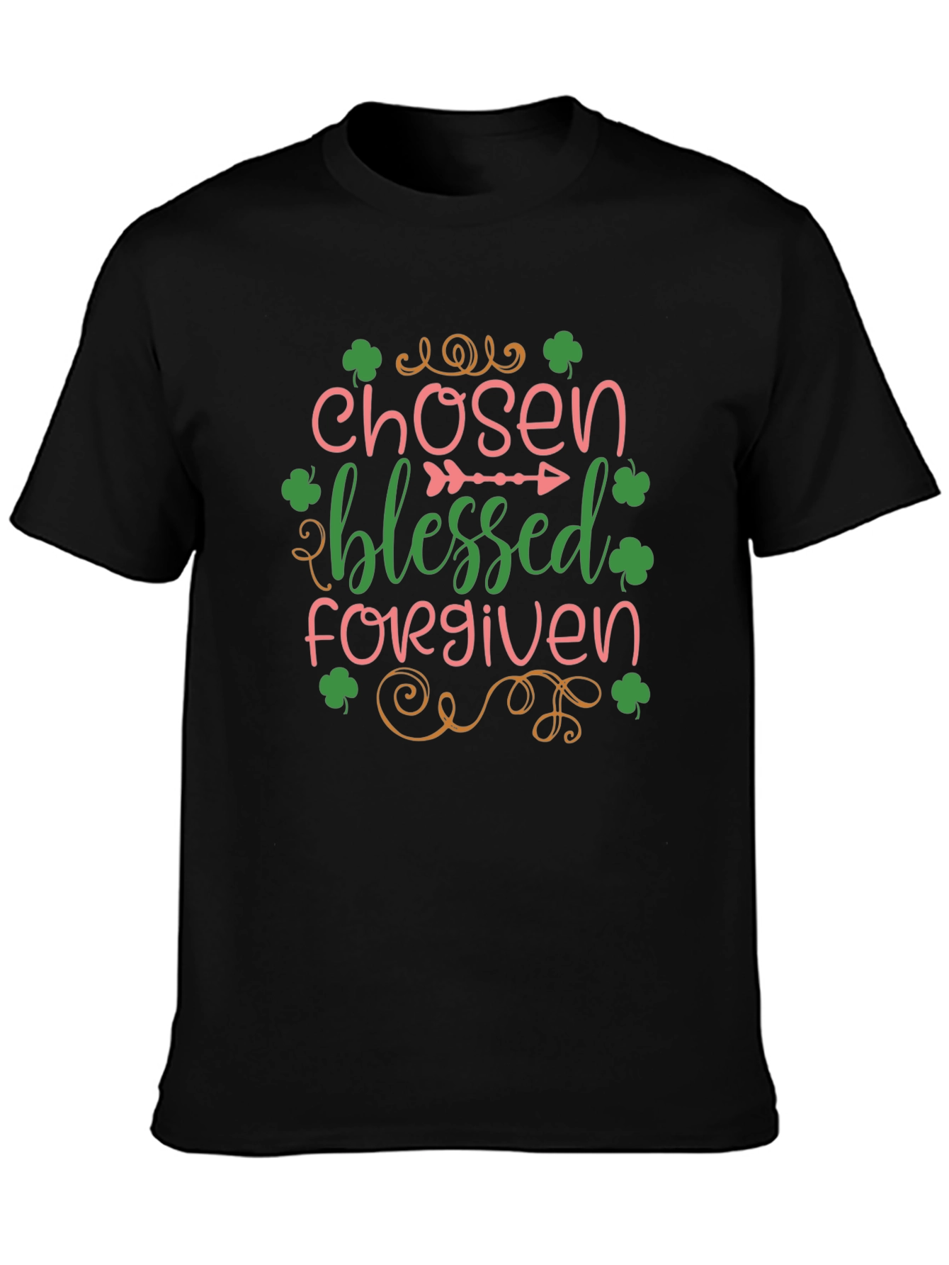 Chosen Blessed Forgiven St. Patricks Day Graphic Tee