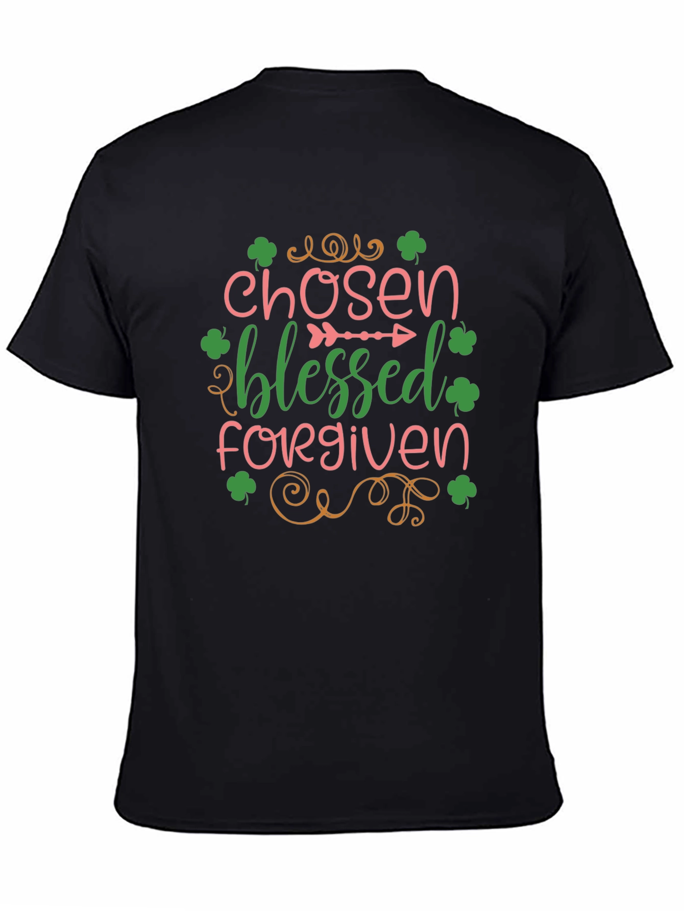 Chosen Blessed Forgiven St. Patricks Day Graphic Tee
