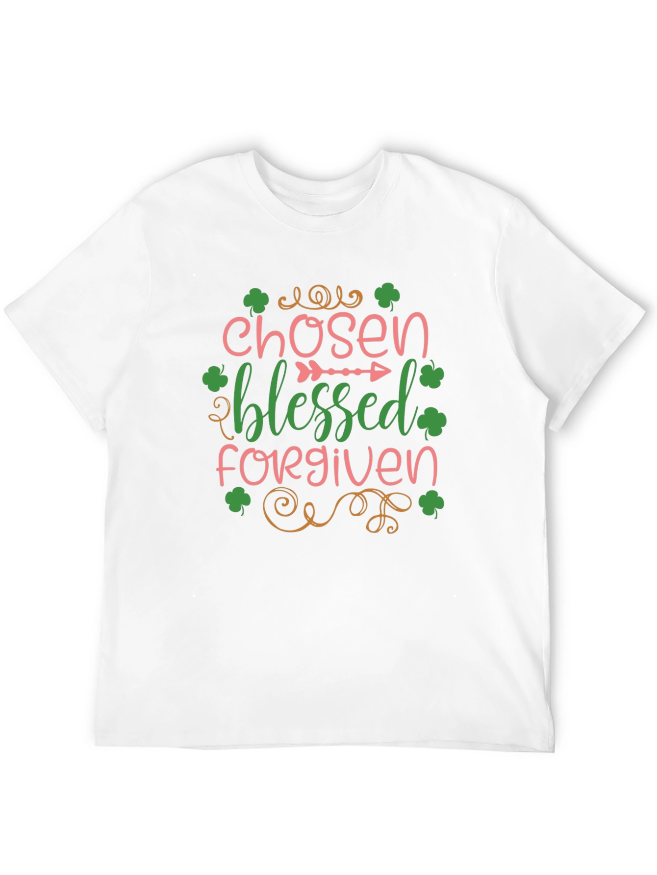 Chosen Blessed Forgiven St. Patricks Day Graphic Tee