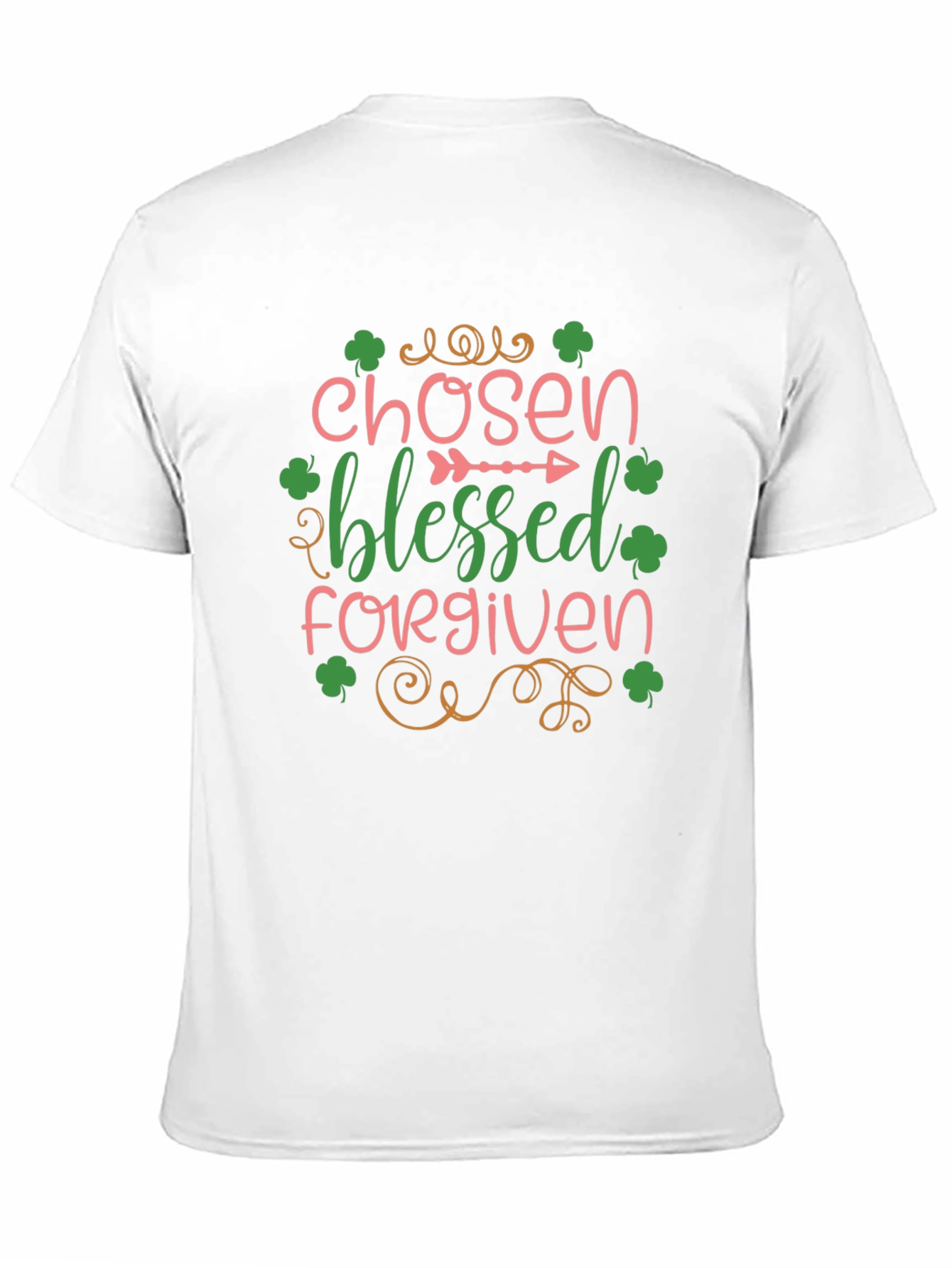 Chosen Blessed Forgiven St. Patricks Day Graphic Tee