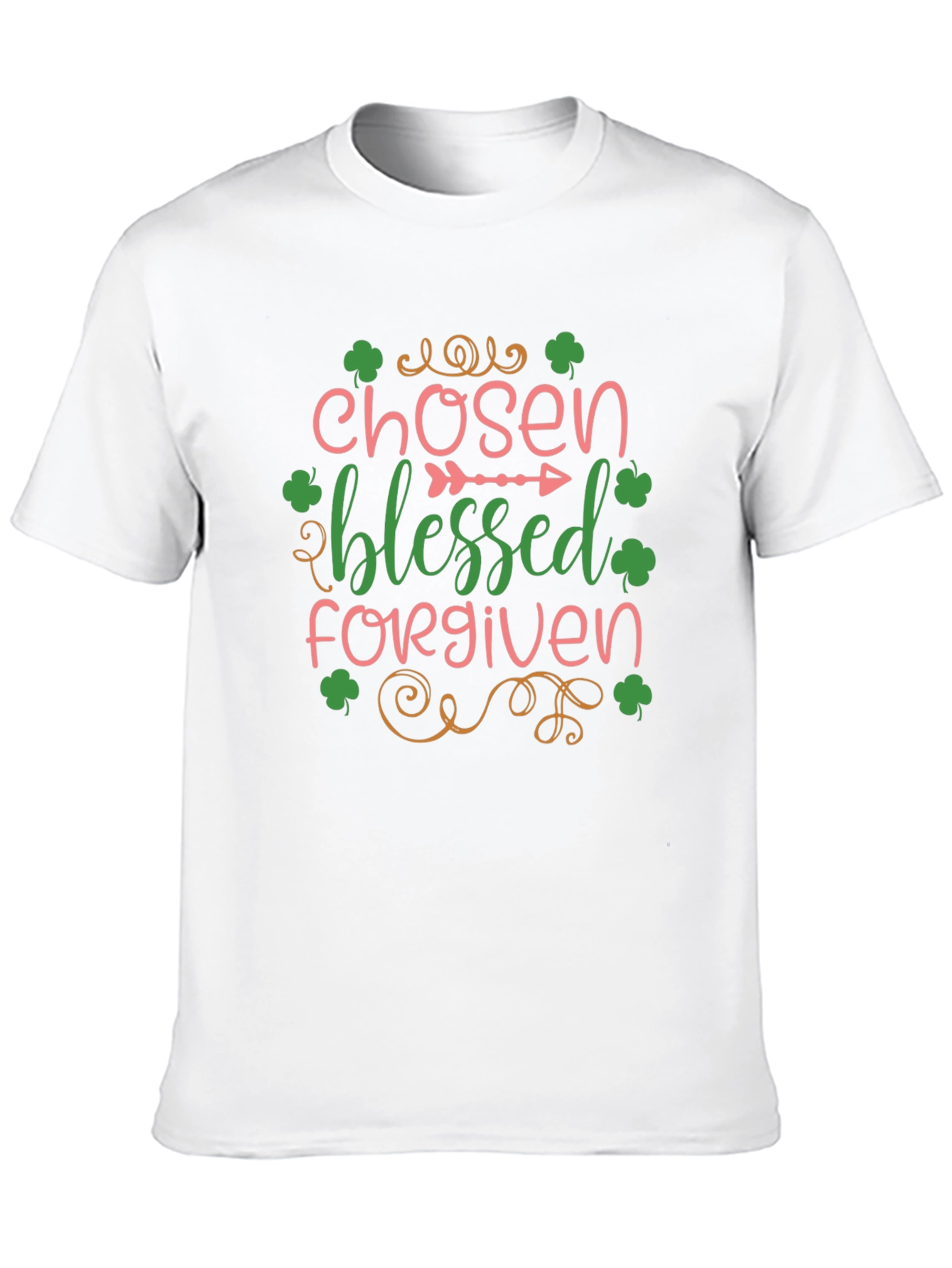 Chosen Blessed Forgiven St. Patricks Day Graphic Tee