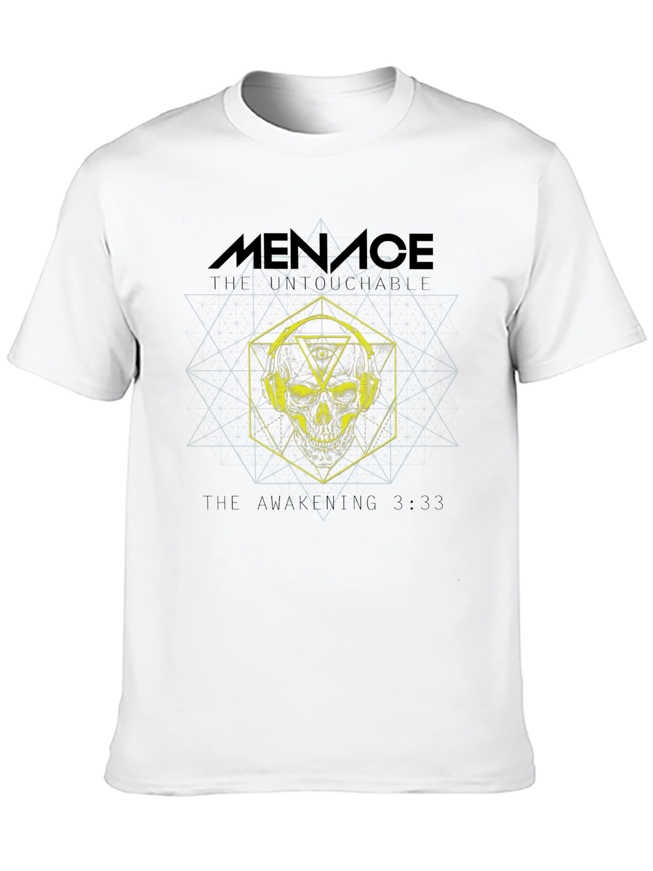 Menace Skull Graphic Tee - Black Cotton T-Shirt