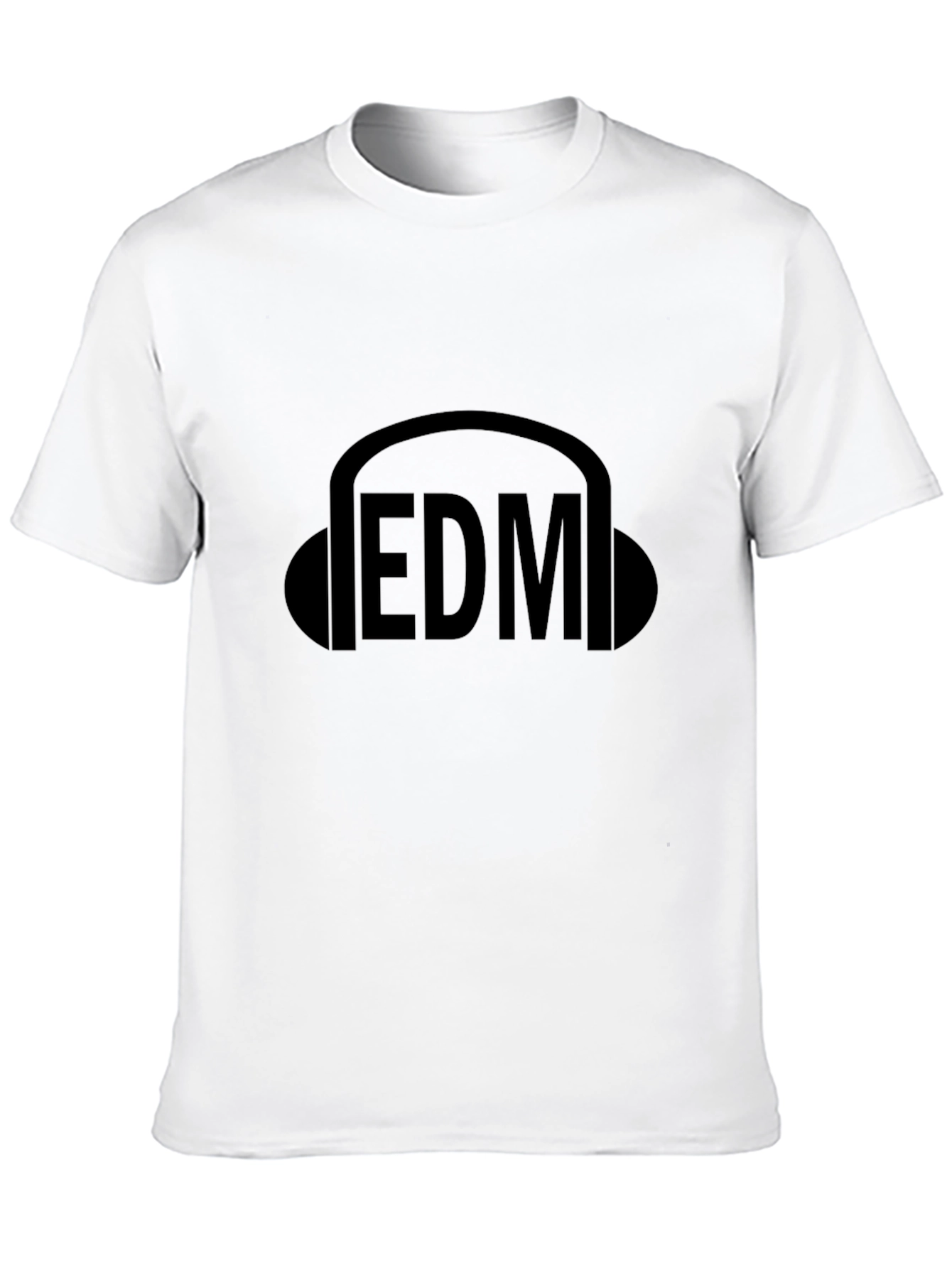EDM Music Headphones Graphic Tee - Black T-Shirt