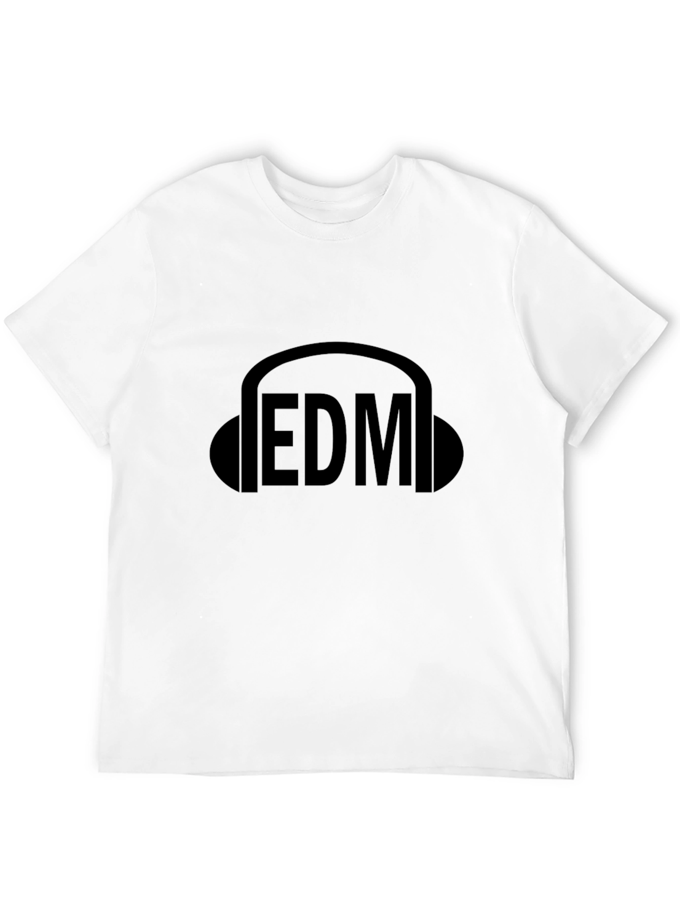 EDM Music Headphones Graphic Tee - Black T-Shirt