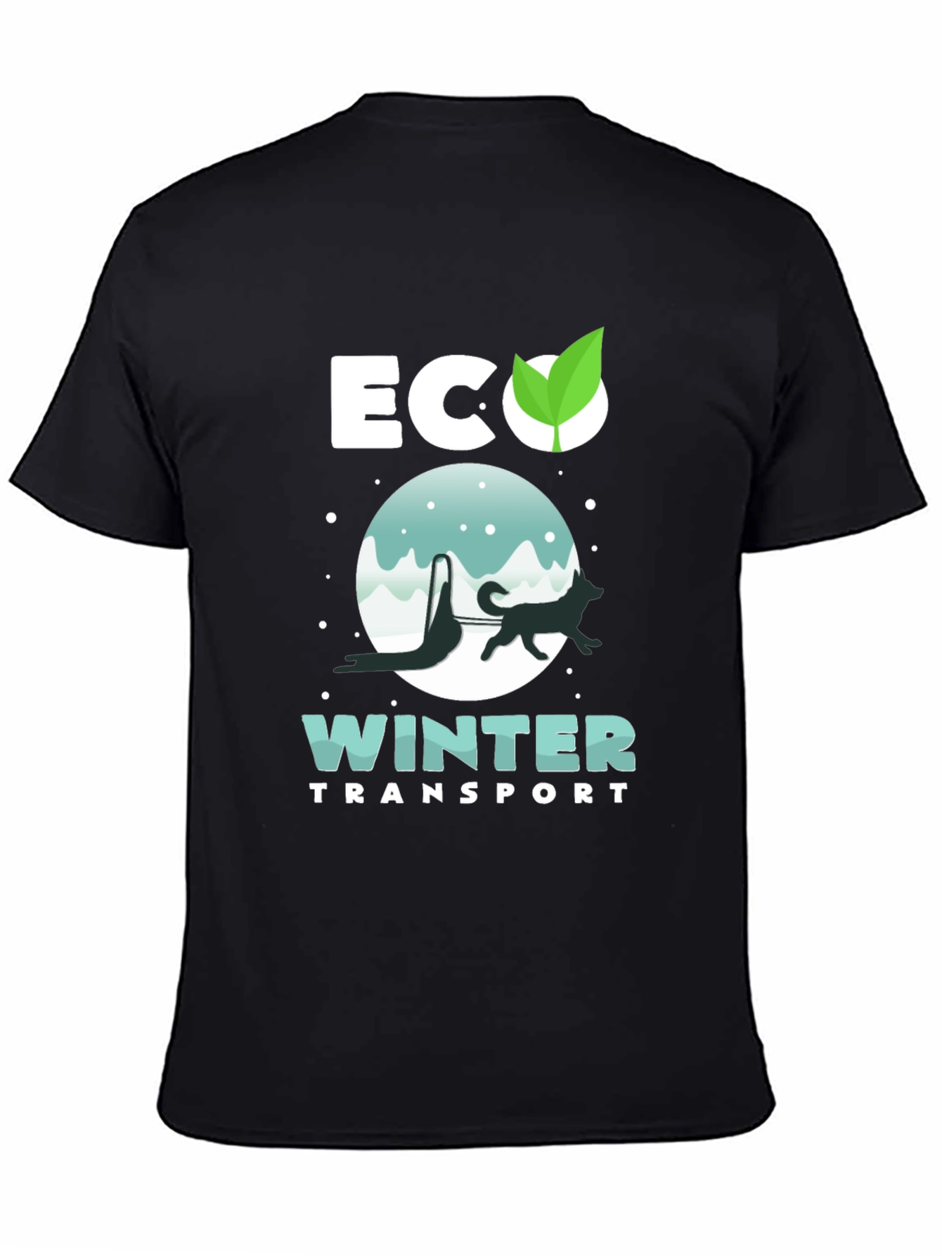 Eco Winter Transport Black T-Shirt