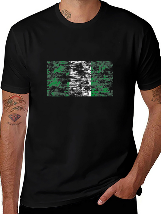 Nigeria Flag Grunge T-Shirt