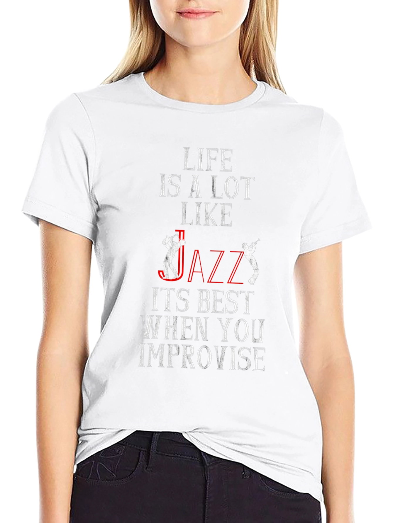 Life is Like Jazz Graphic T-Shirt
