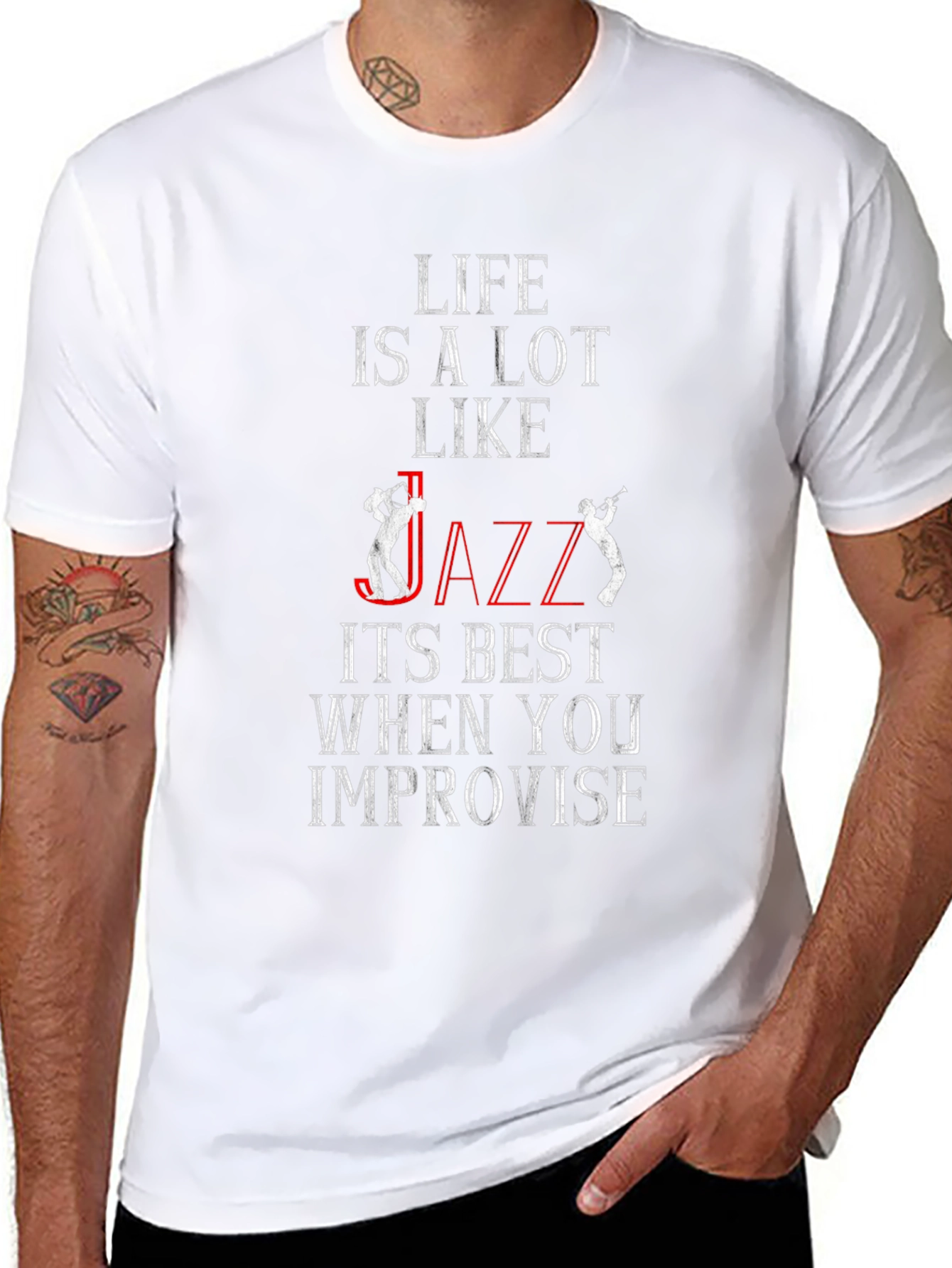 Life is Like Jazz Graphic T-Shirt