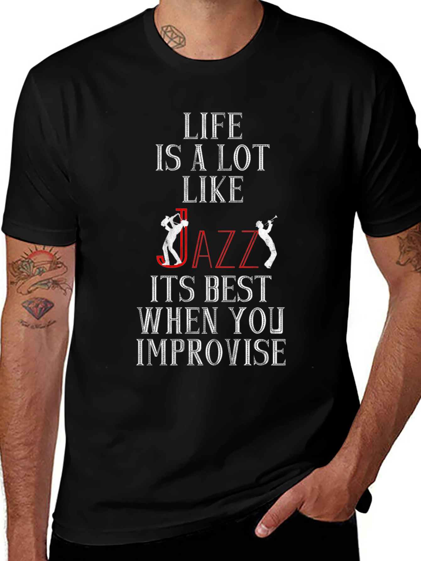 Life is Like Jazz Graphic T-Shirt