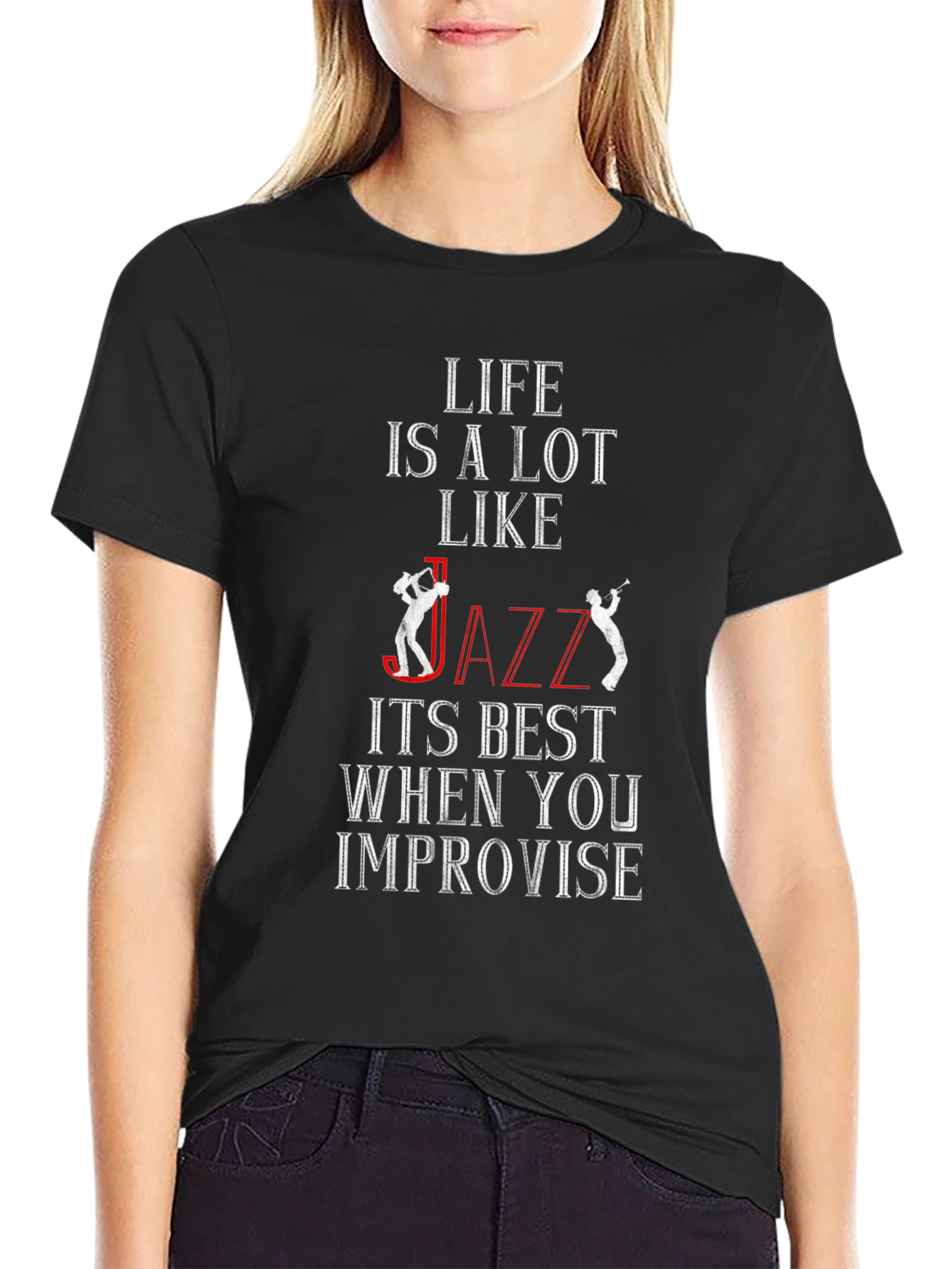 Life is Like Jazz Graphic T-Shirt