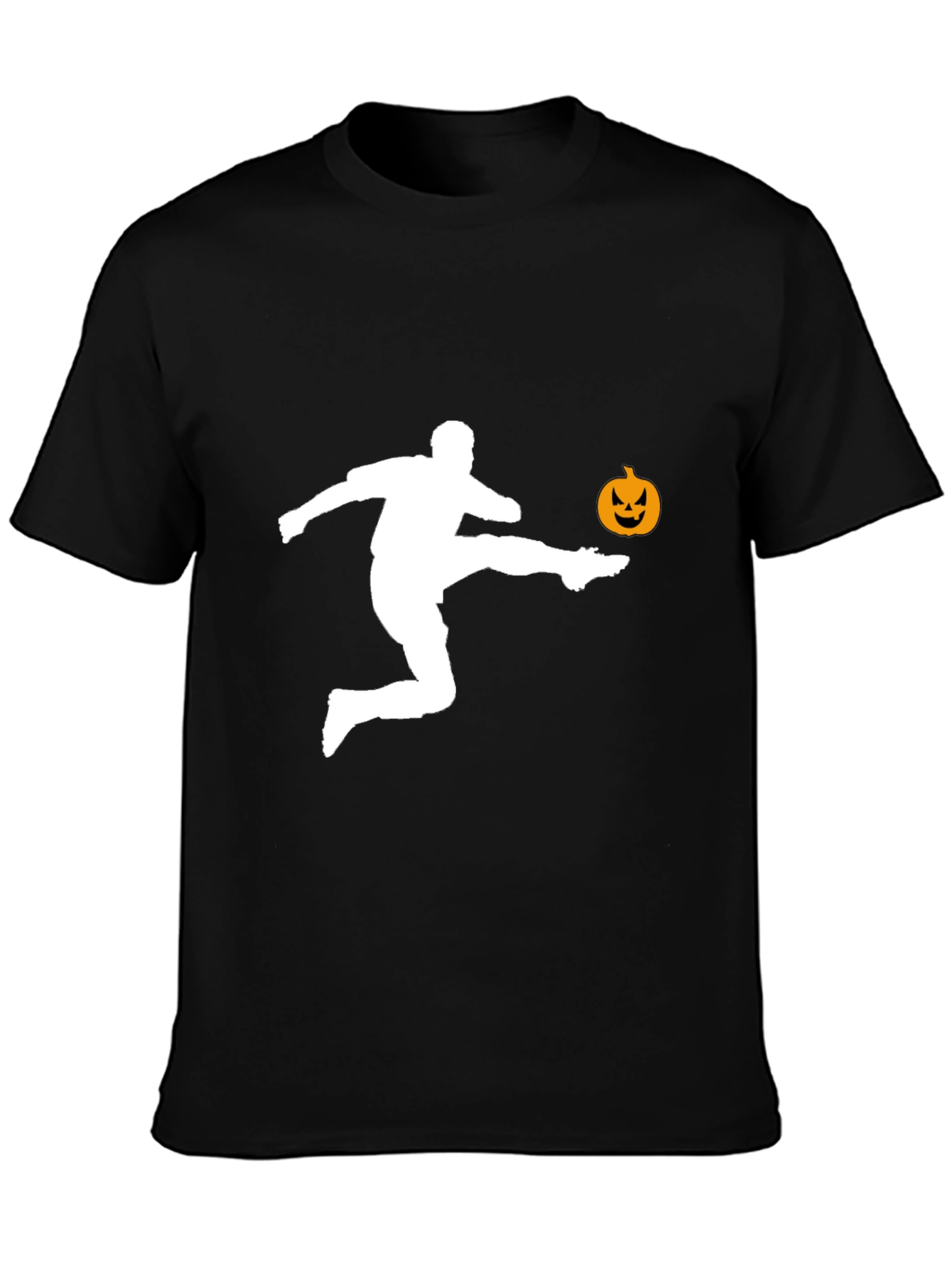 Halloween Soccer Player Graphic T-Shirt