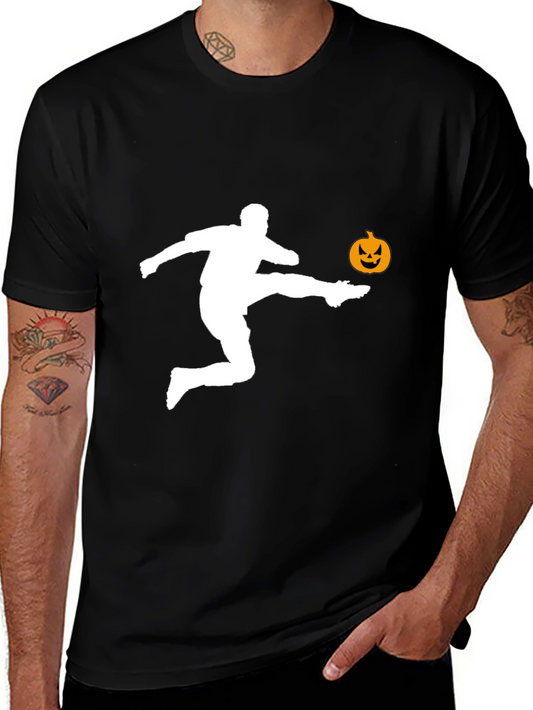 Halloween Soccer Player Graphic T-Shirt