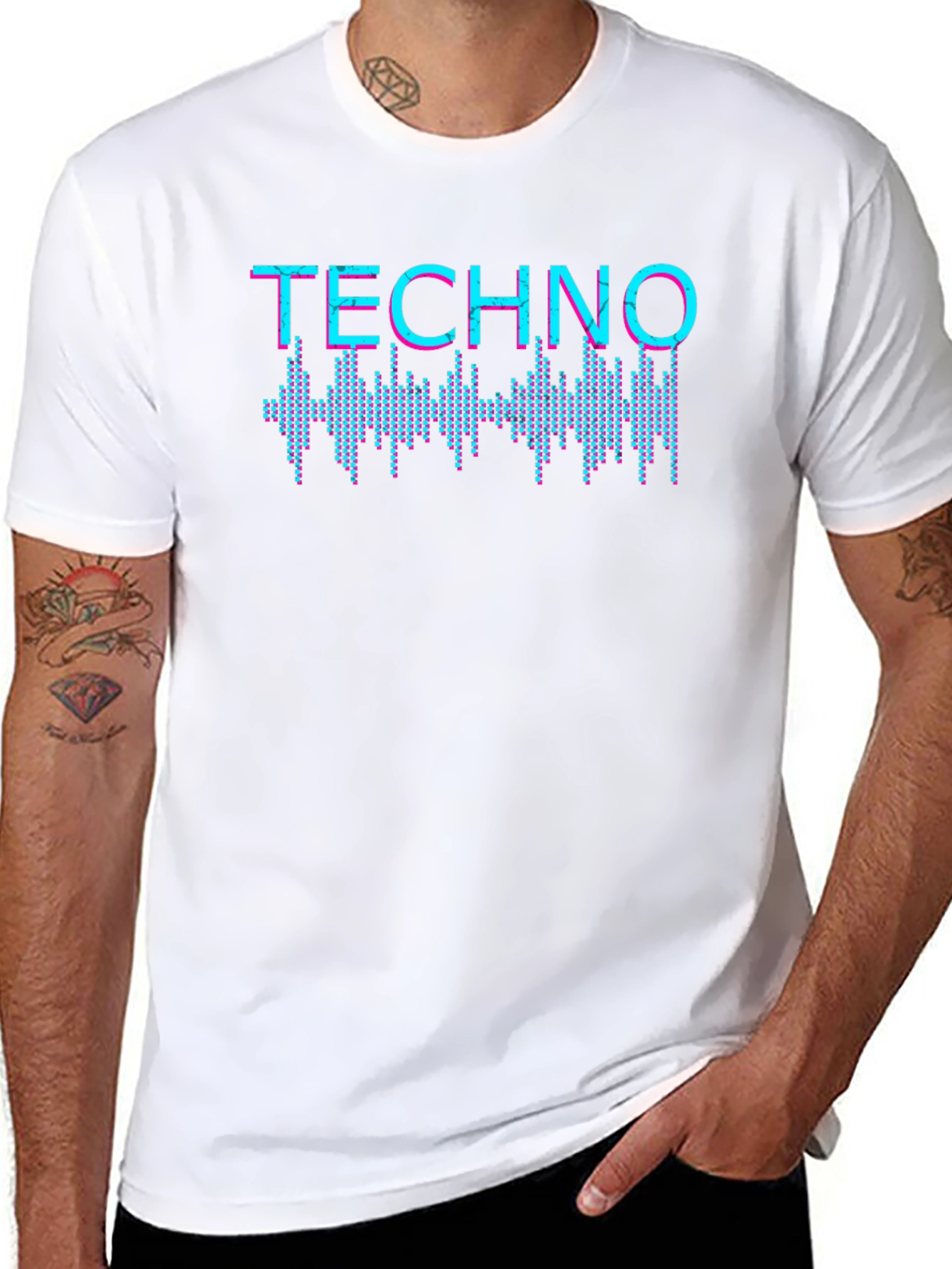 Techno Graphic T-Shirt - Music Inspired Design