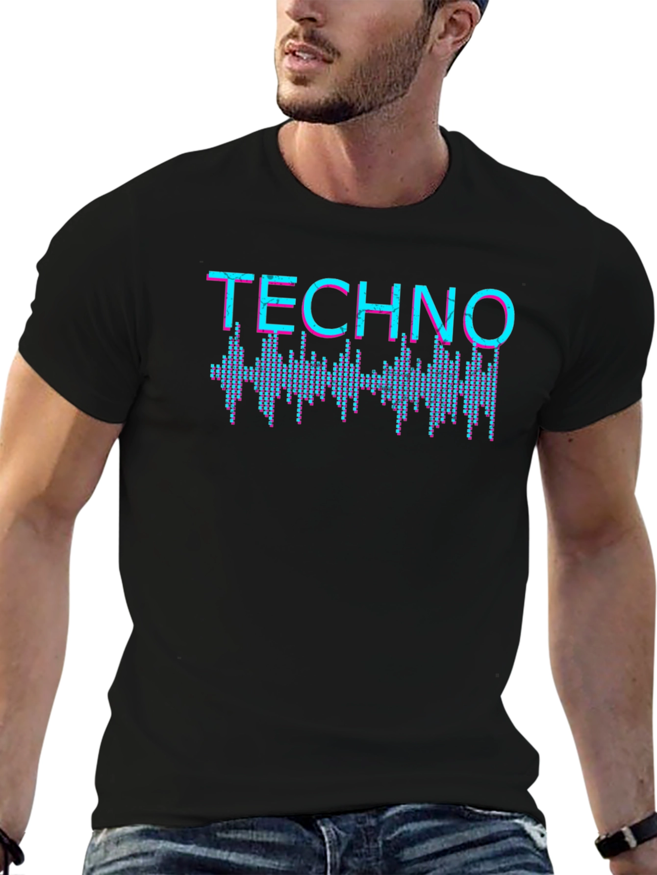 Techno Graphic T-Shirt - Music Inspired Design