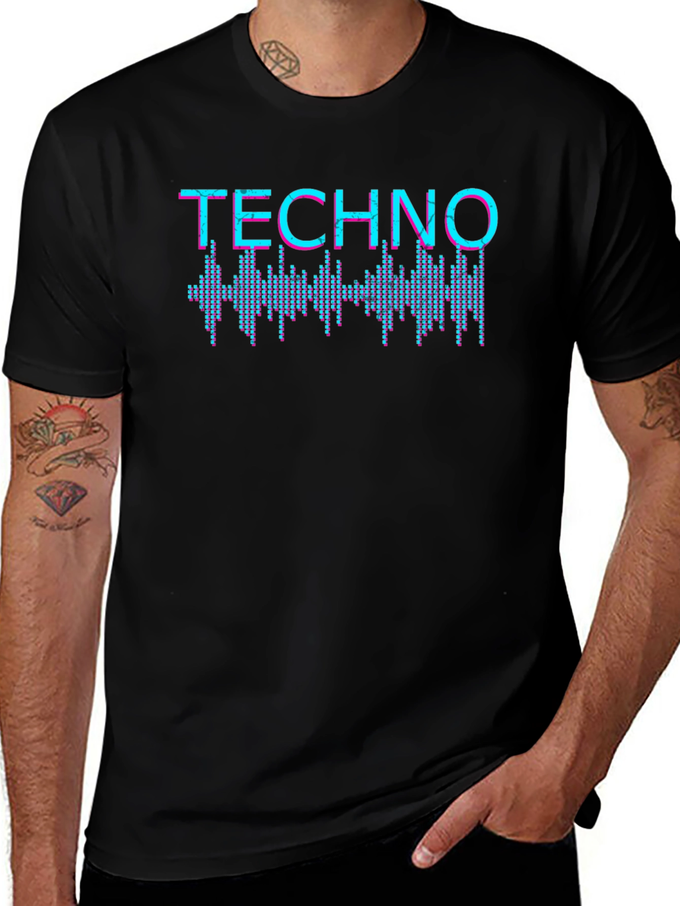 Techno Graphic T-Shirt - Music Inspired Design
