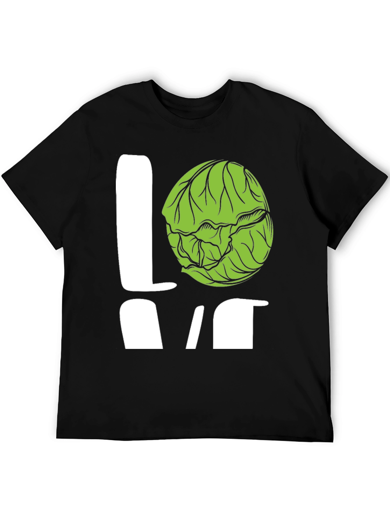 Love Brussels Sprouts Black T-Shirt
