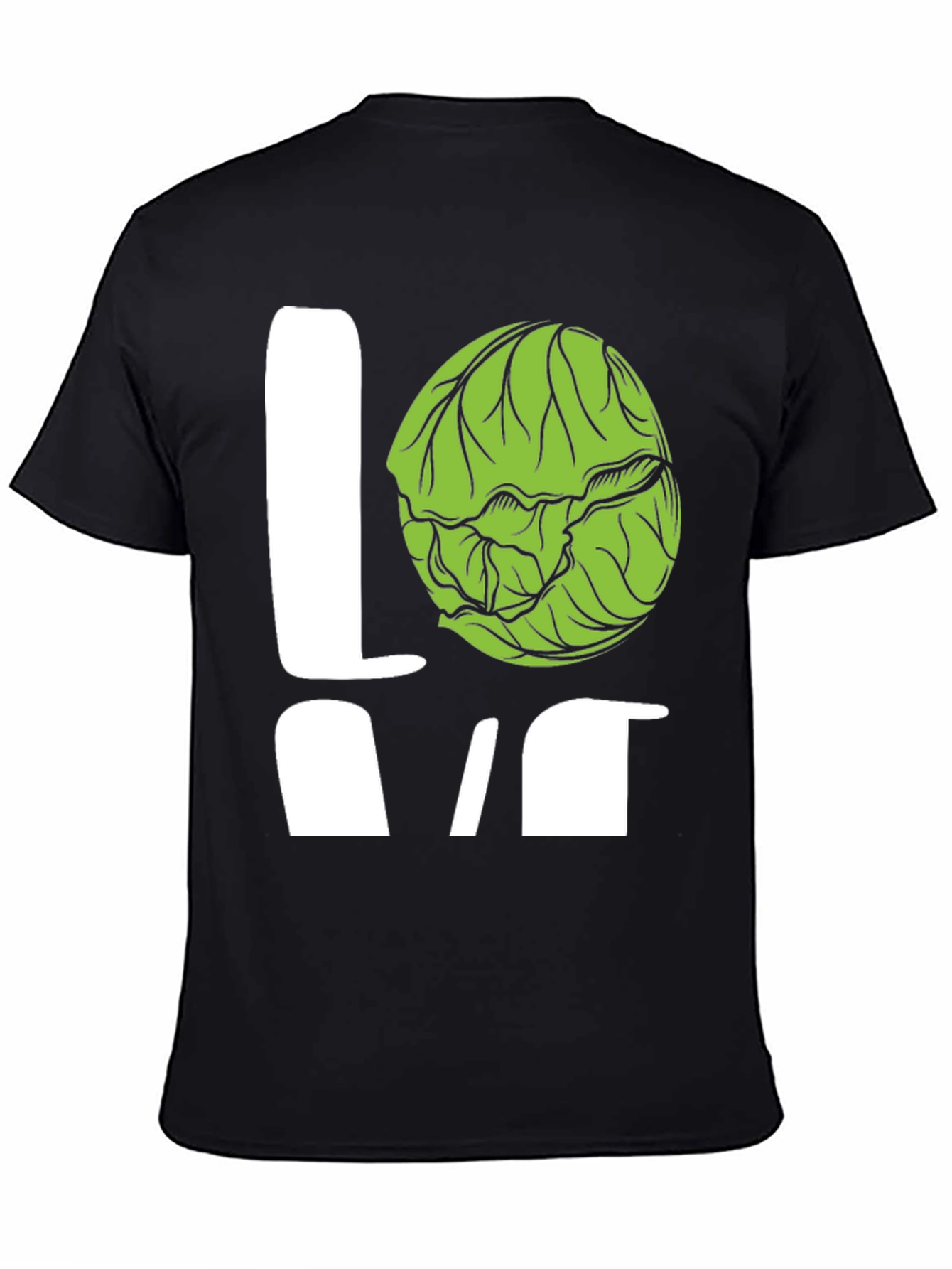 Love Brussels Sprouts Black T-Shirt