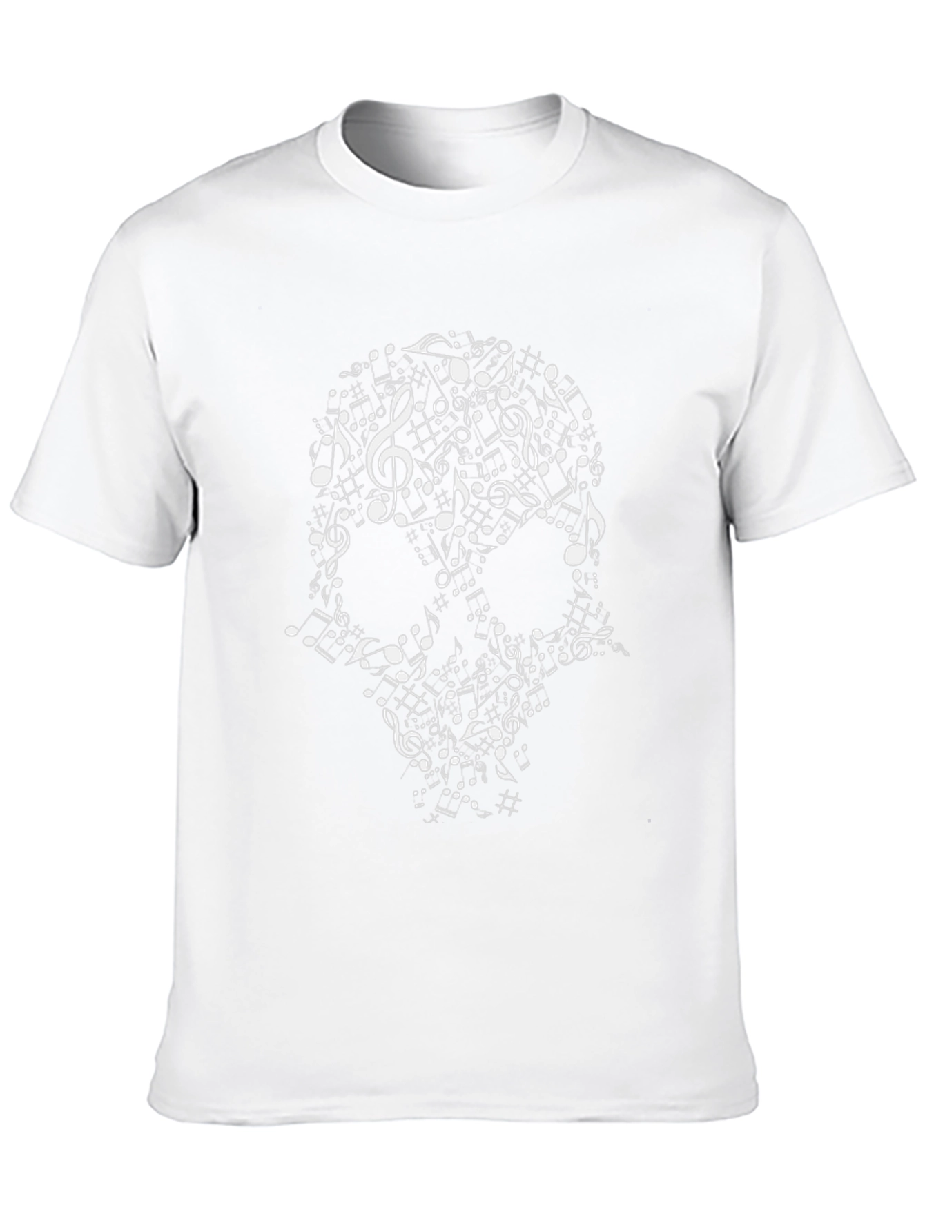 Music Skull T-Shirt - Black Graphic Tee