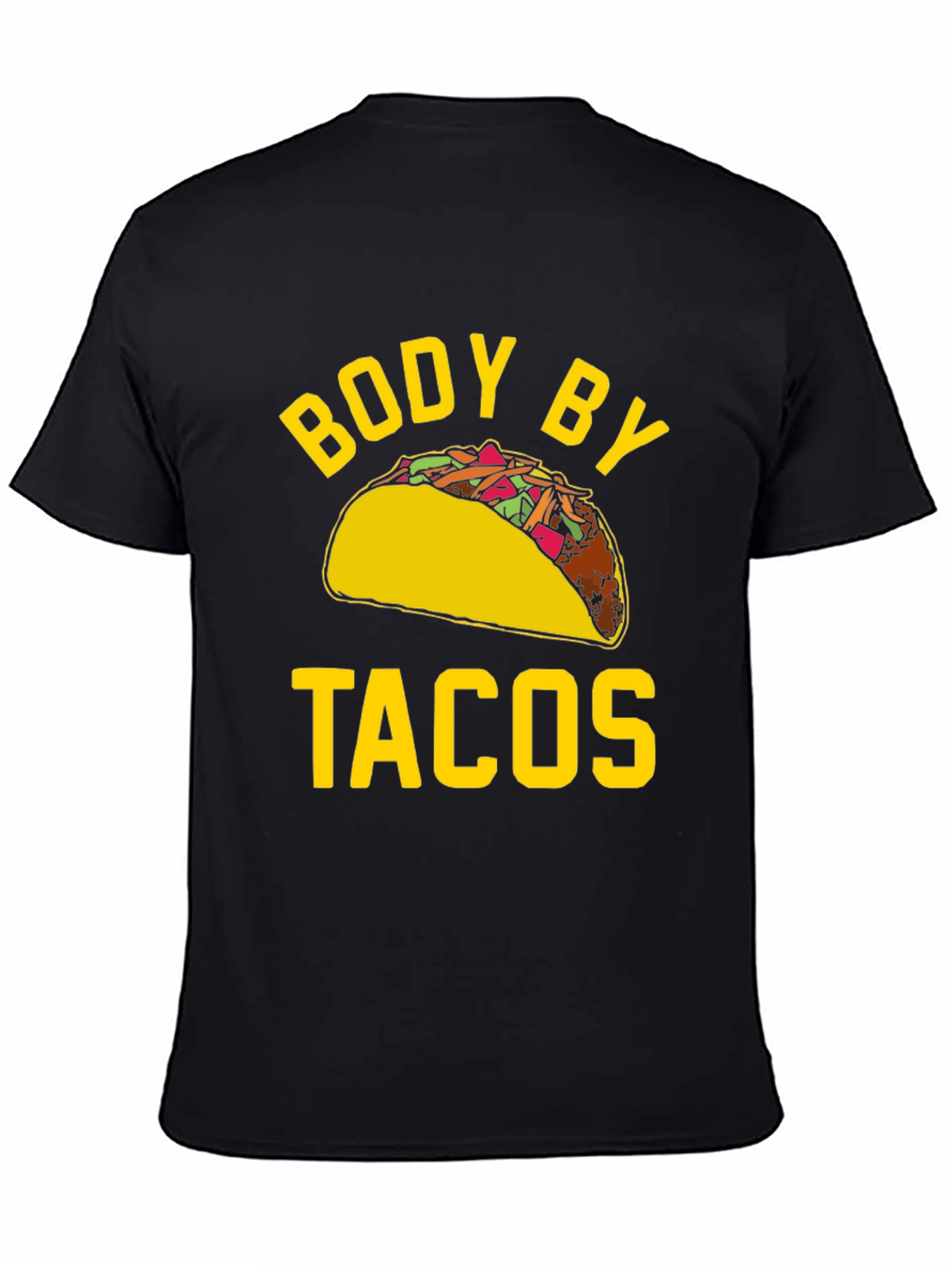 Body By Tacos Graphic Tee - Funny Foodie Shirt