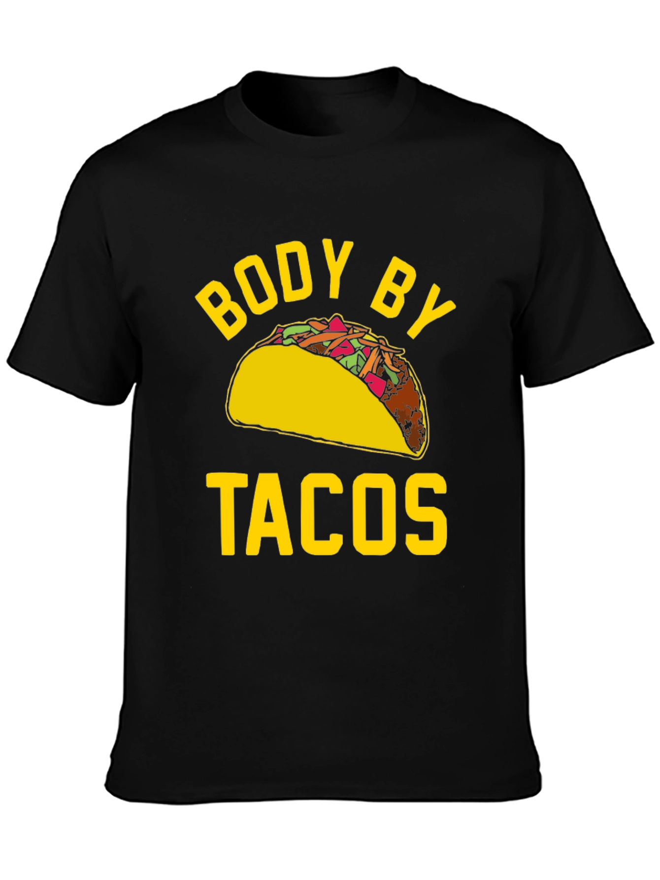 Body By Tacos Graphic Tee - Funny Foodie Shirt