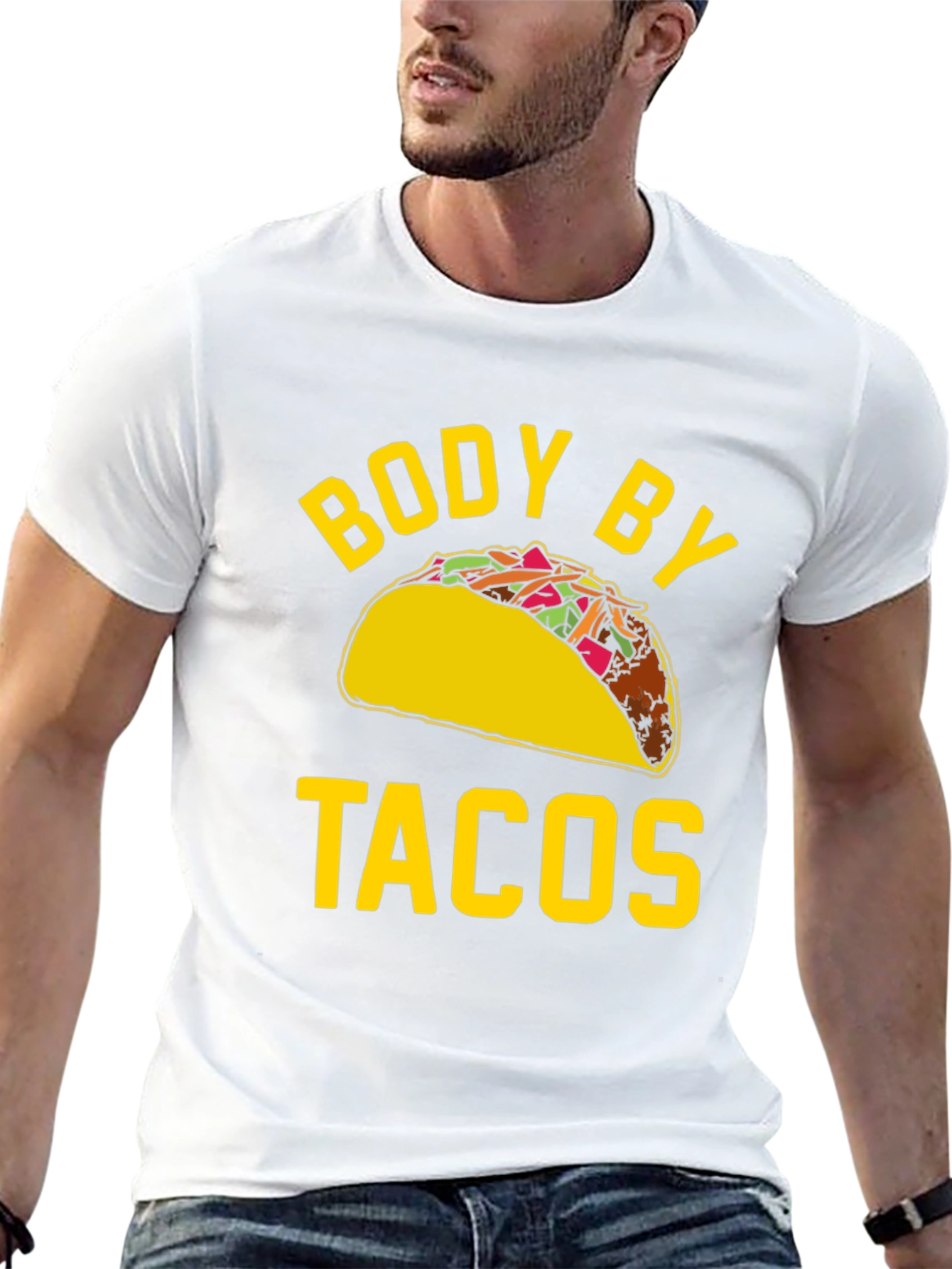 Body By Tacos Graphic Tee - Funny Foodie Shirt