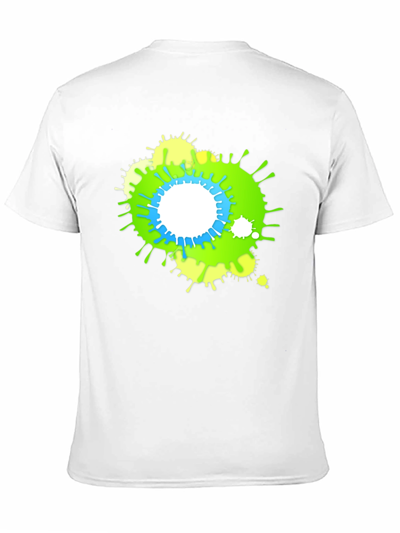 Abstract Splatter Graphic Black T-Shirt