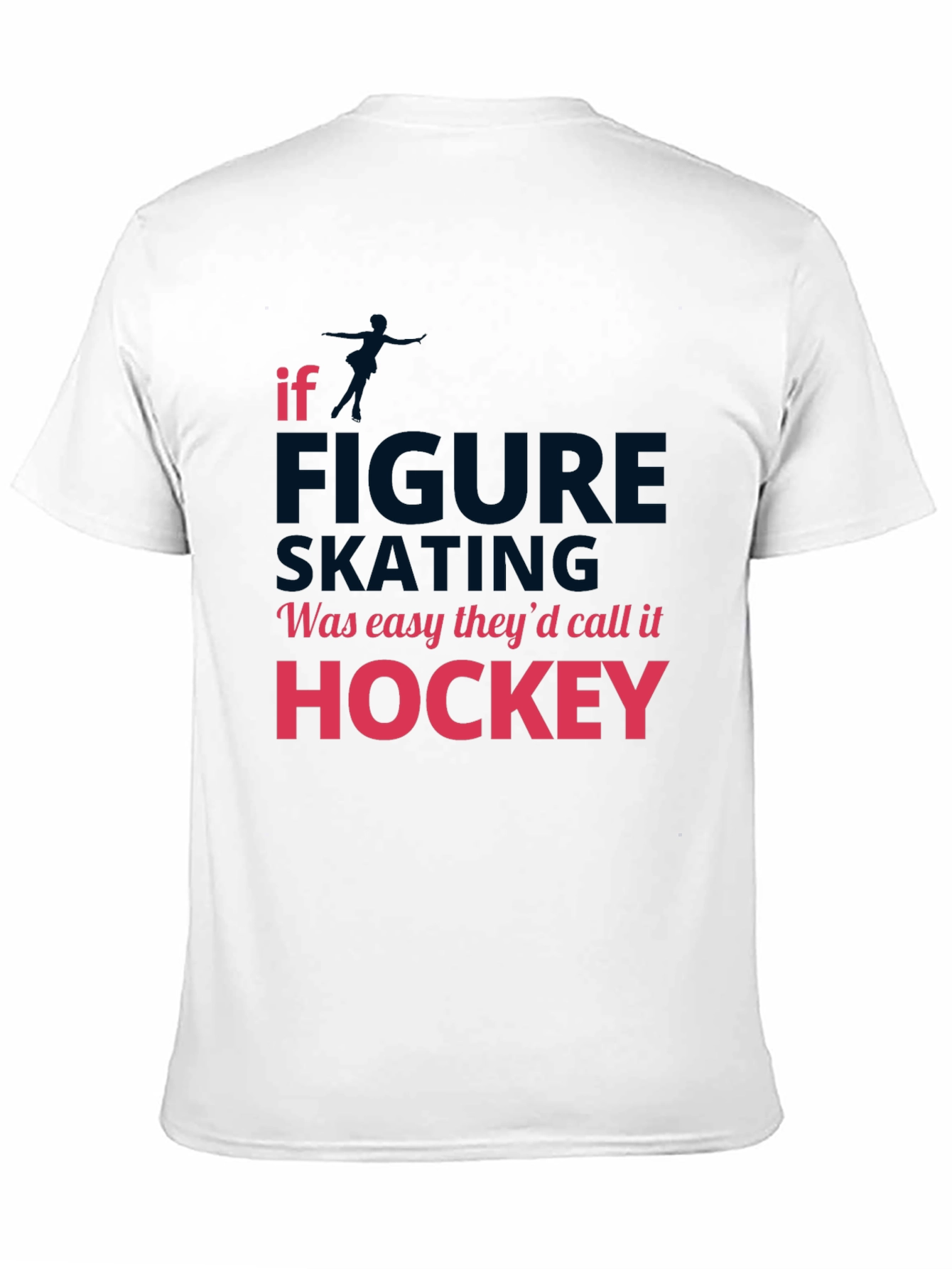 Figure Skating vs Hockey Graphic Tee