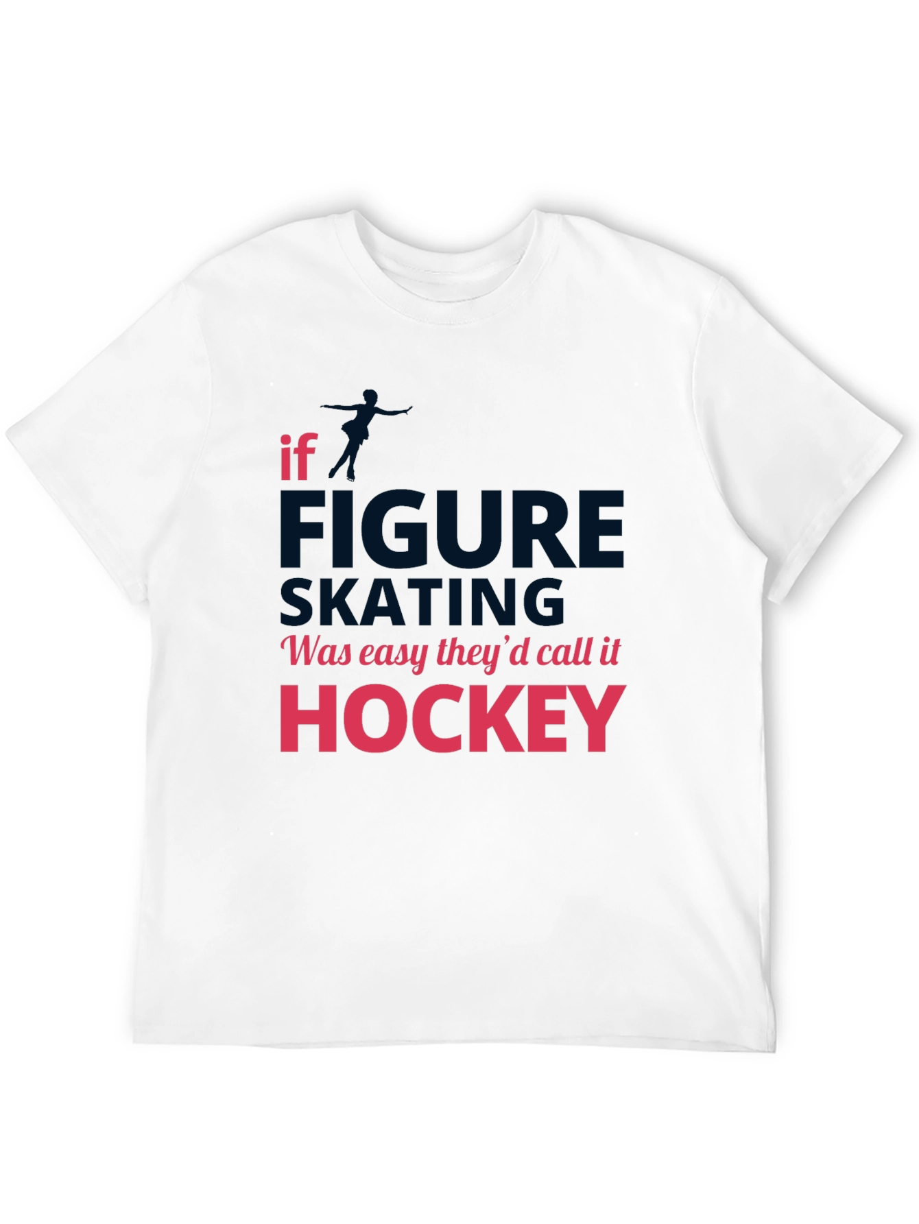Figure Skating vs Hockey Graphic Tee