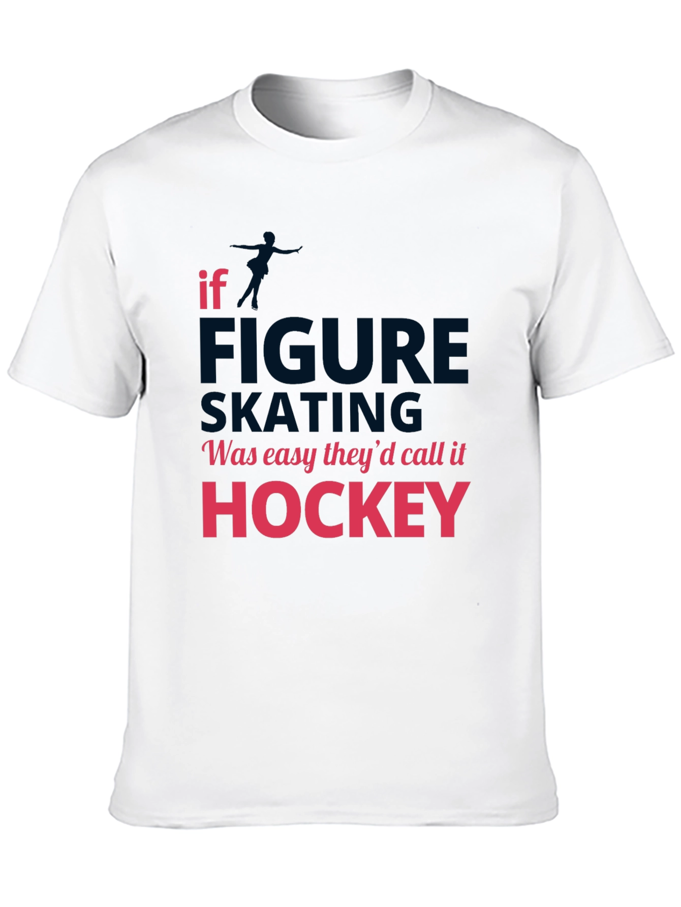 Figure Skating vs Hockey Graphic Tee