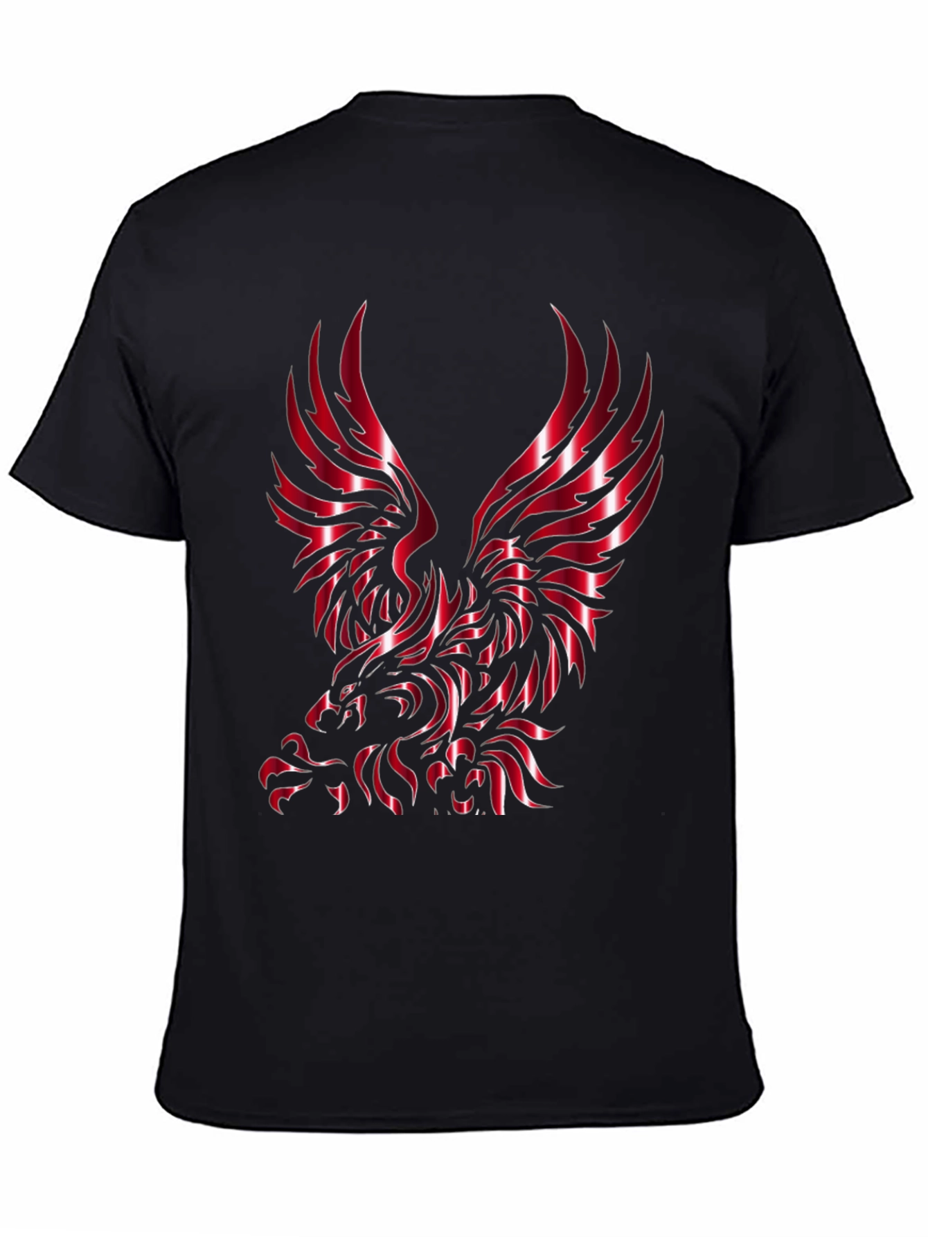 Bold Eagle Graphic Mens Black T-Shirt