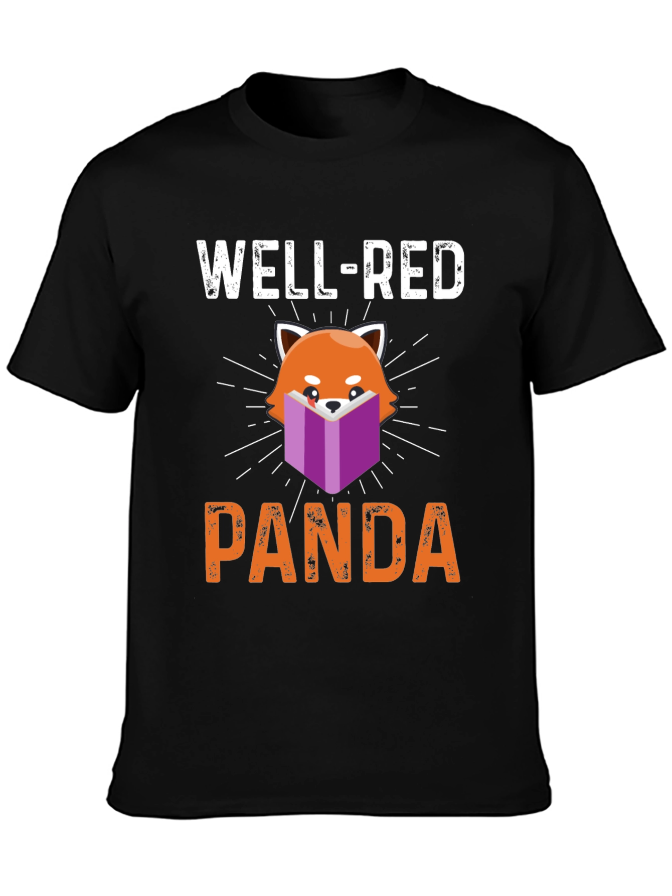 Well-Red Panda T-Shirt - Book Lover Tee