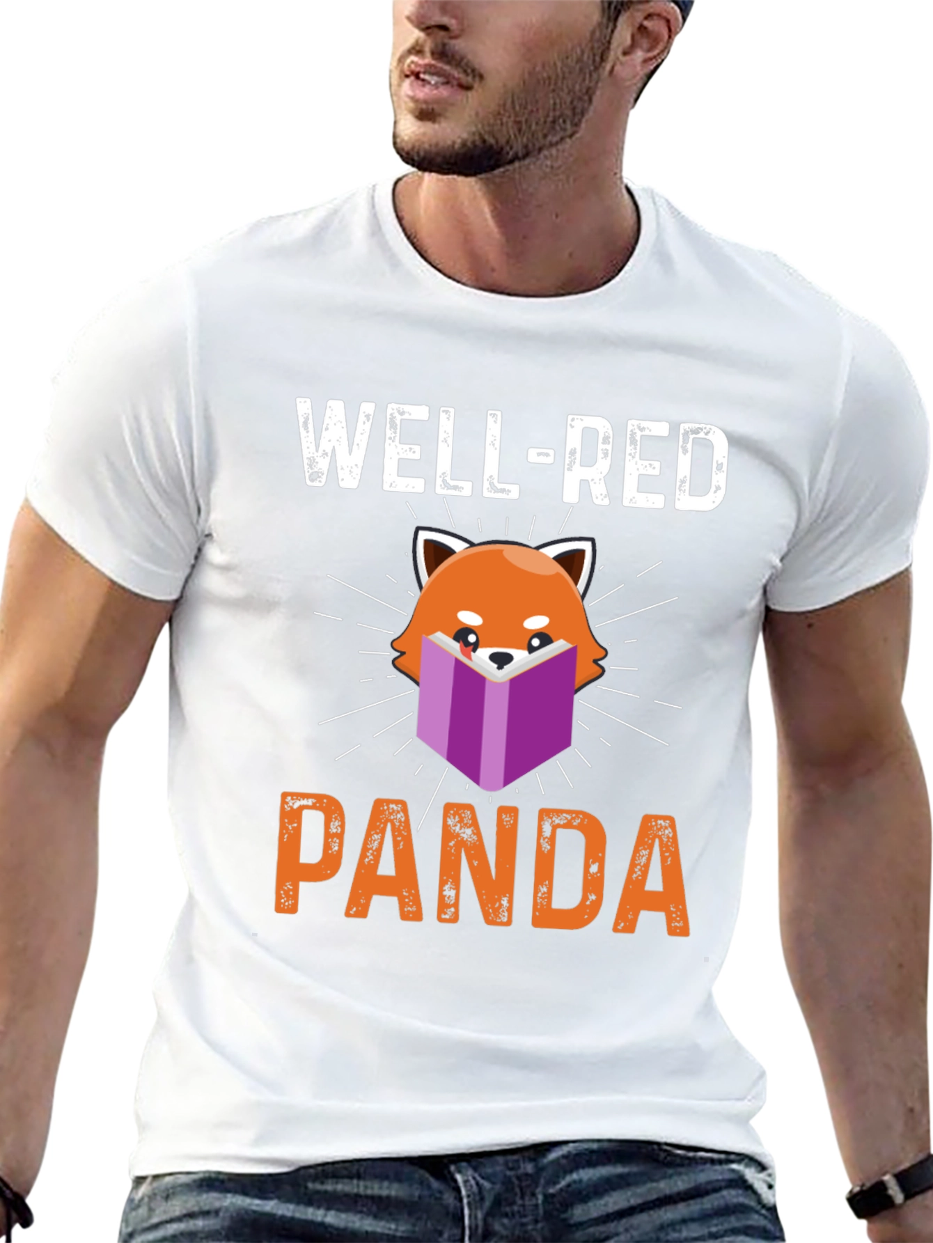 Well-Red Panda T-Shirt - Book Lover Tee