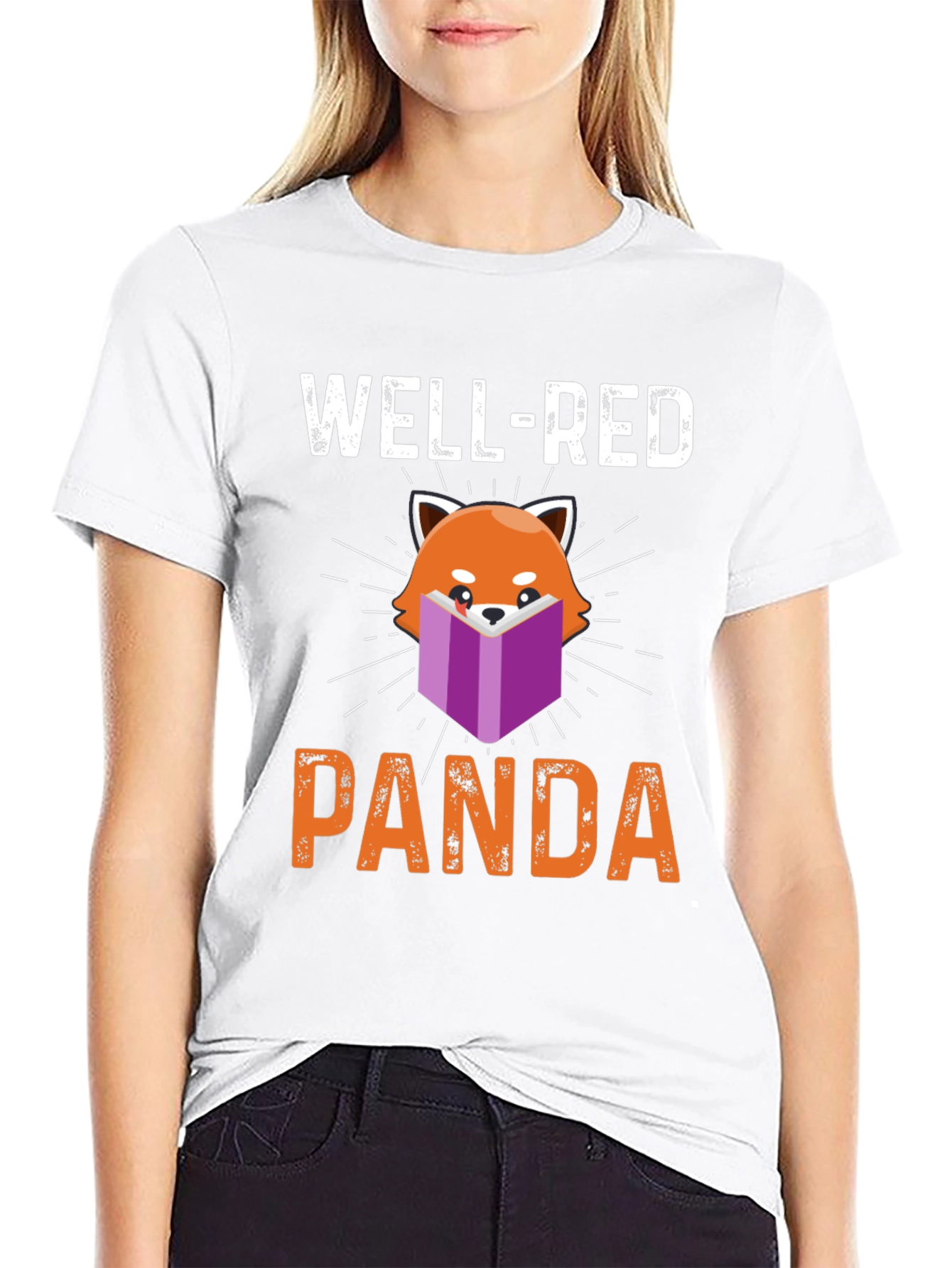 Well-Red Panda T-Shirt - Book Lover Tee