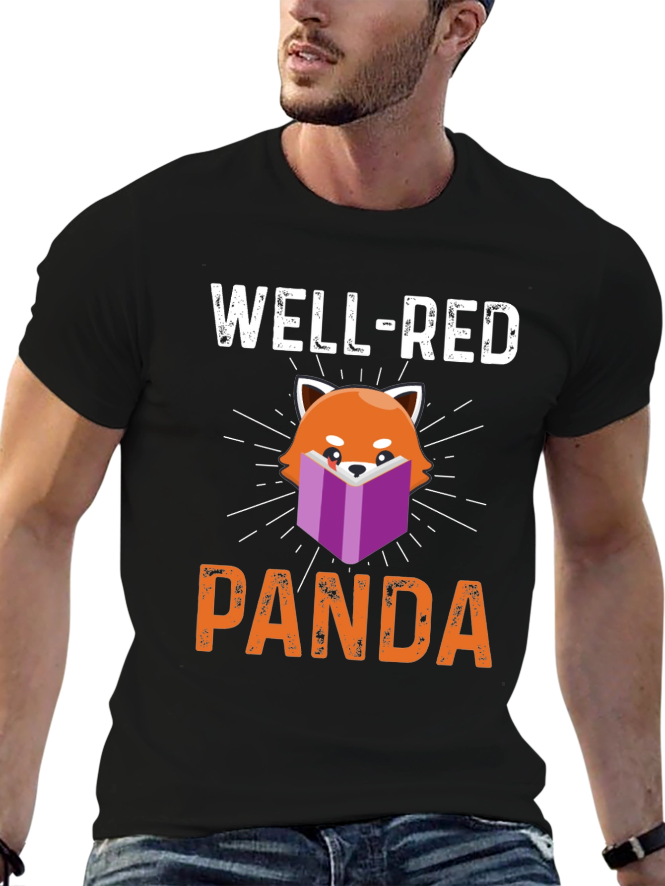 Well-Red Panda T-Shirt - Book Lover Tee