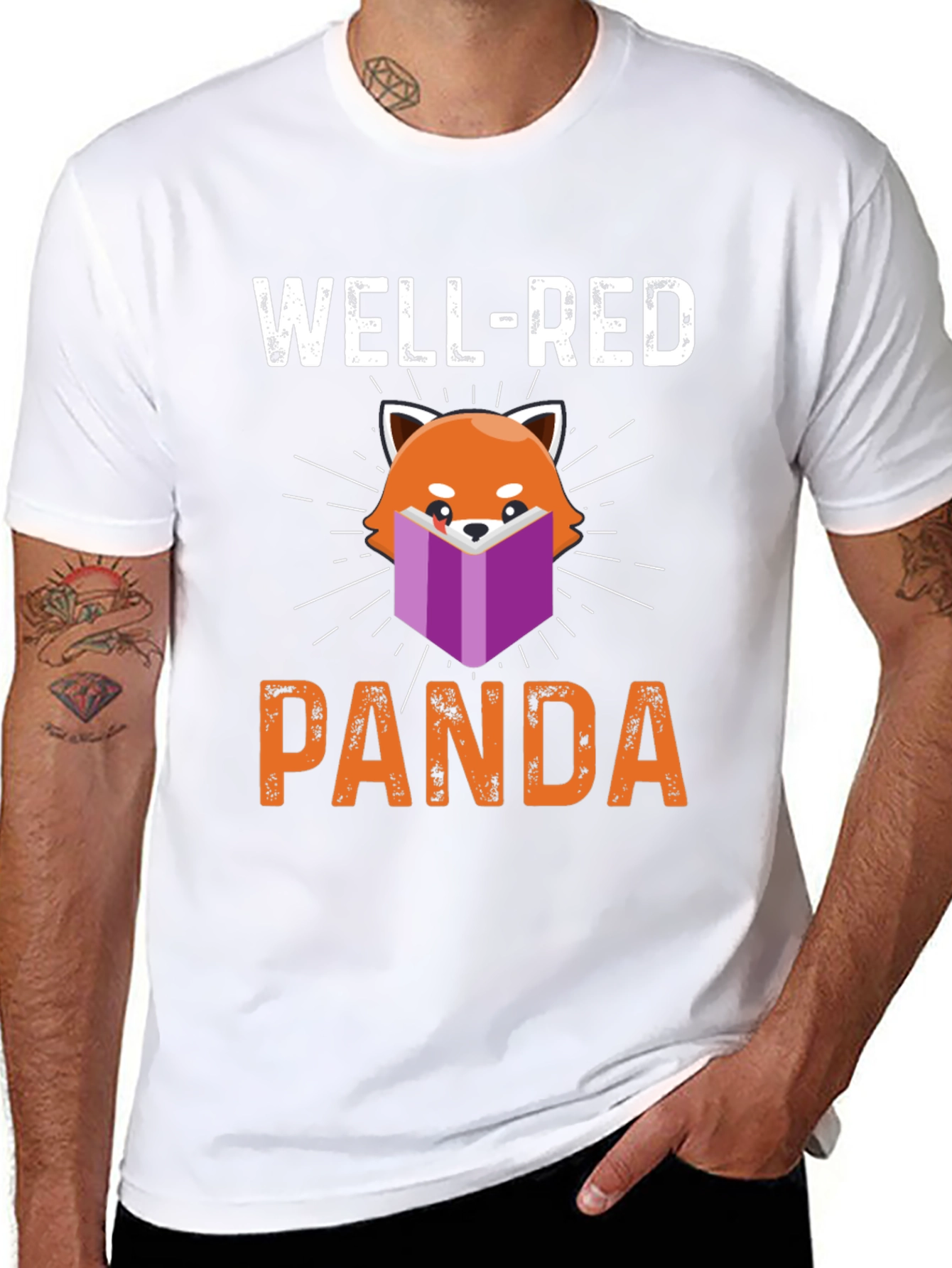 Well-Red Panda T-Shirt - Book Lover Tee