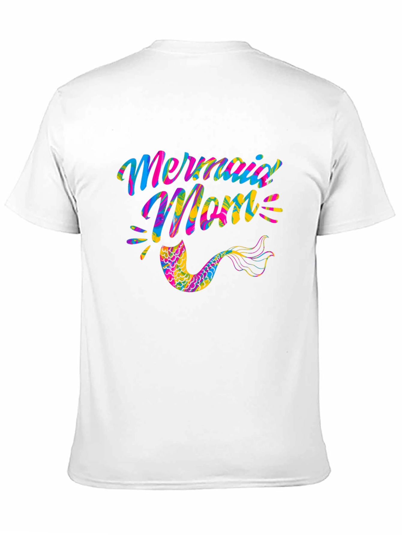 Mermaid Mom Black Graphic Tee
