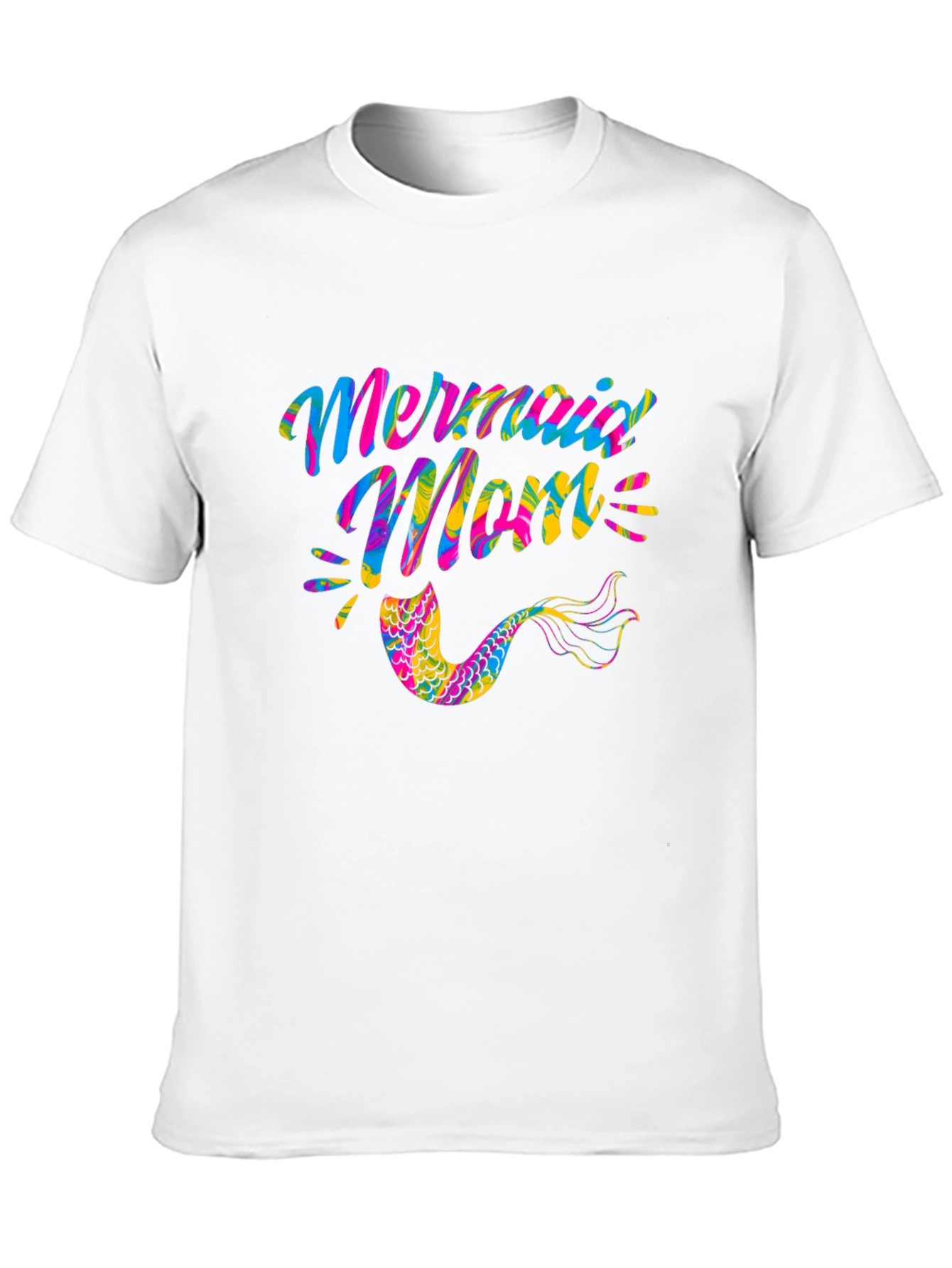 Mermaid Mom Black Graphic Tee