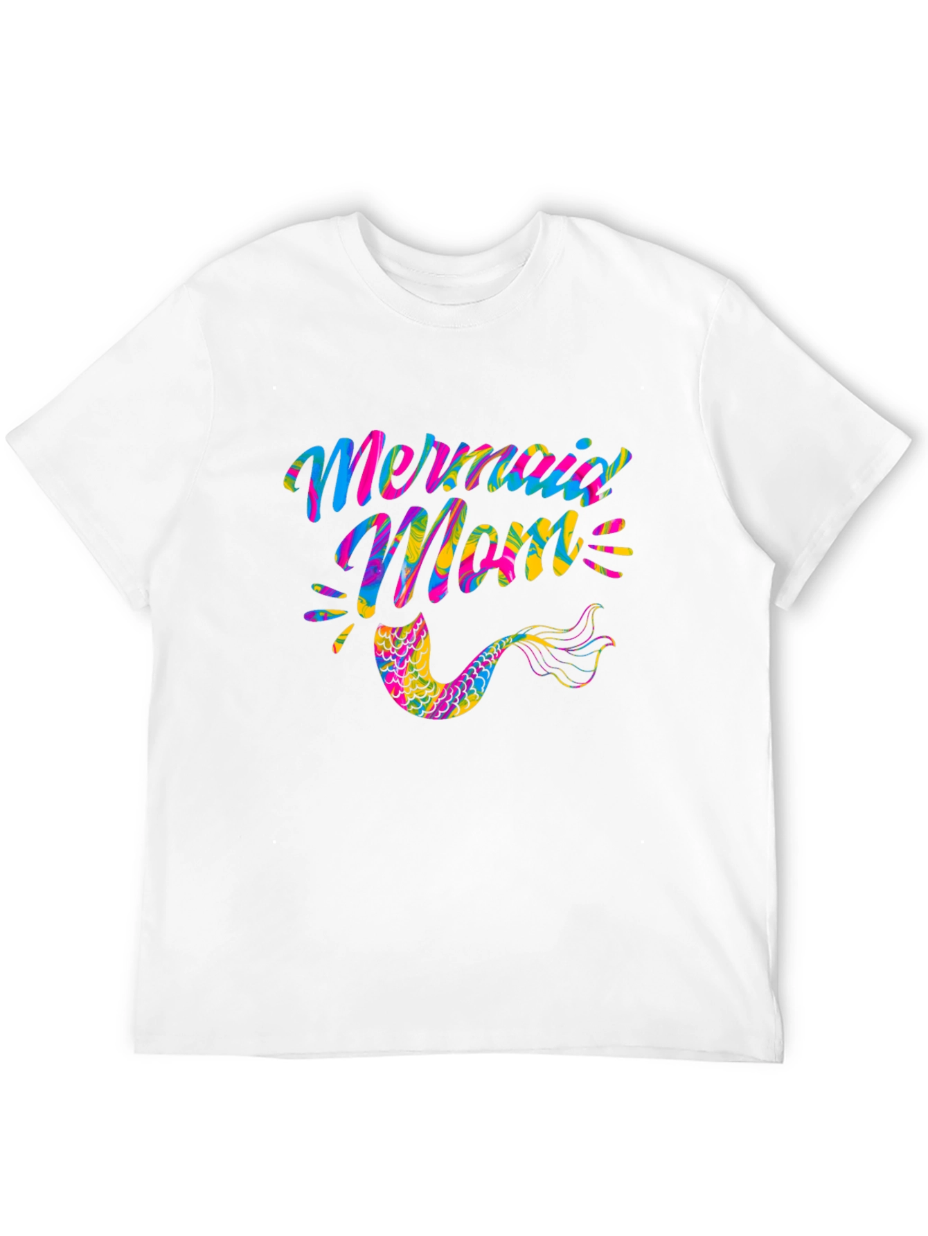 Mermaid Mom Black Graphic Tee
