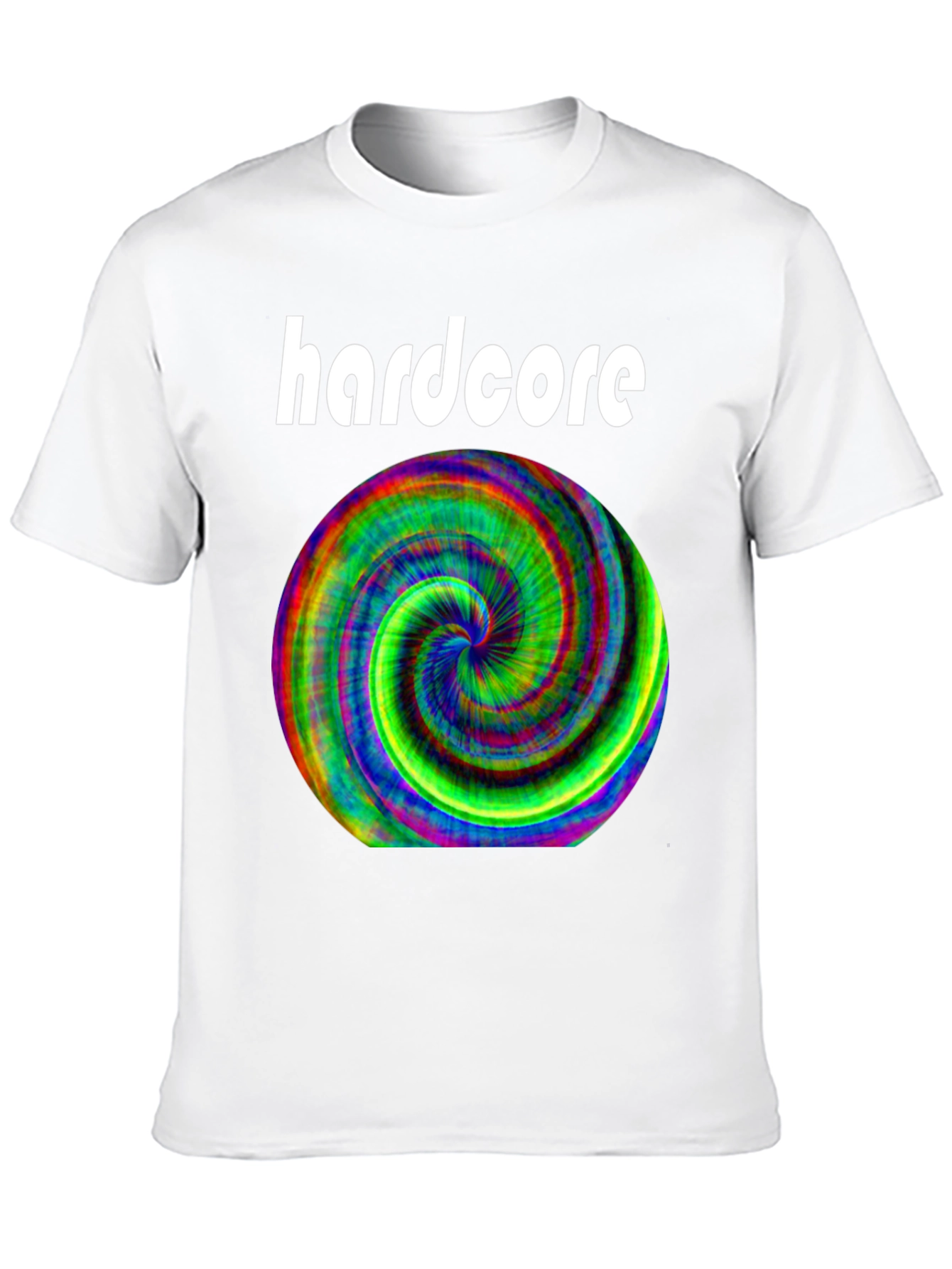 Hardcore Spiral Graphic Black T-Shirt