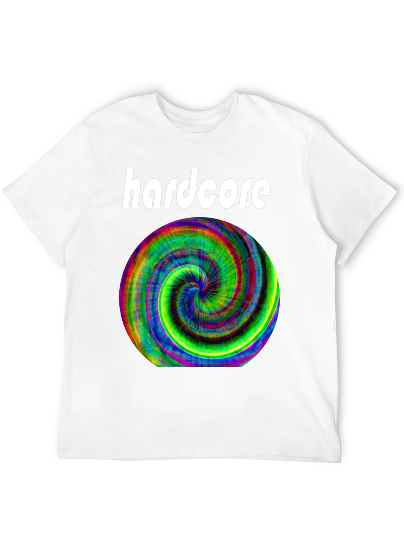 Hardcore Spiral Graphic Black T-Shirt