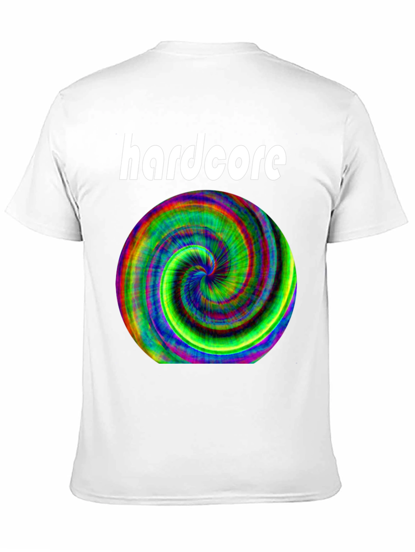 Hardcore Spiral Graphic Black T-Shirt