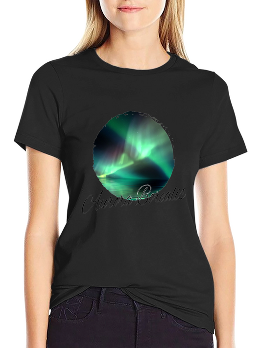 Aurora Borealis Graphic Tee - Northern Lights Shirt