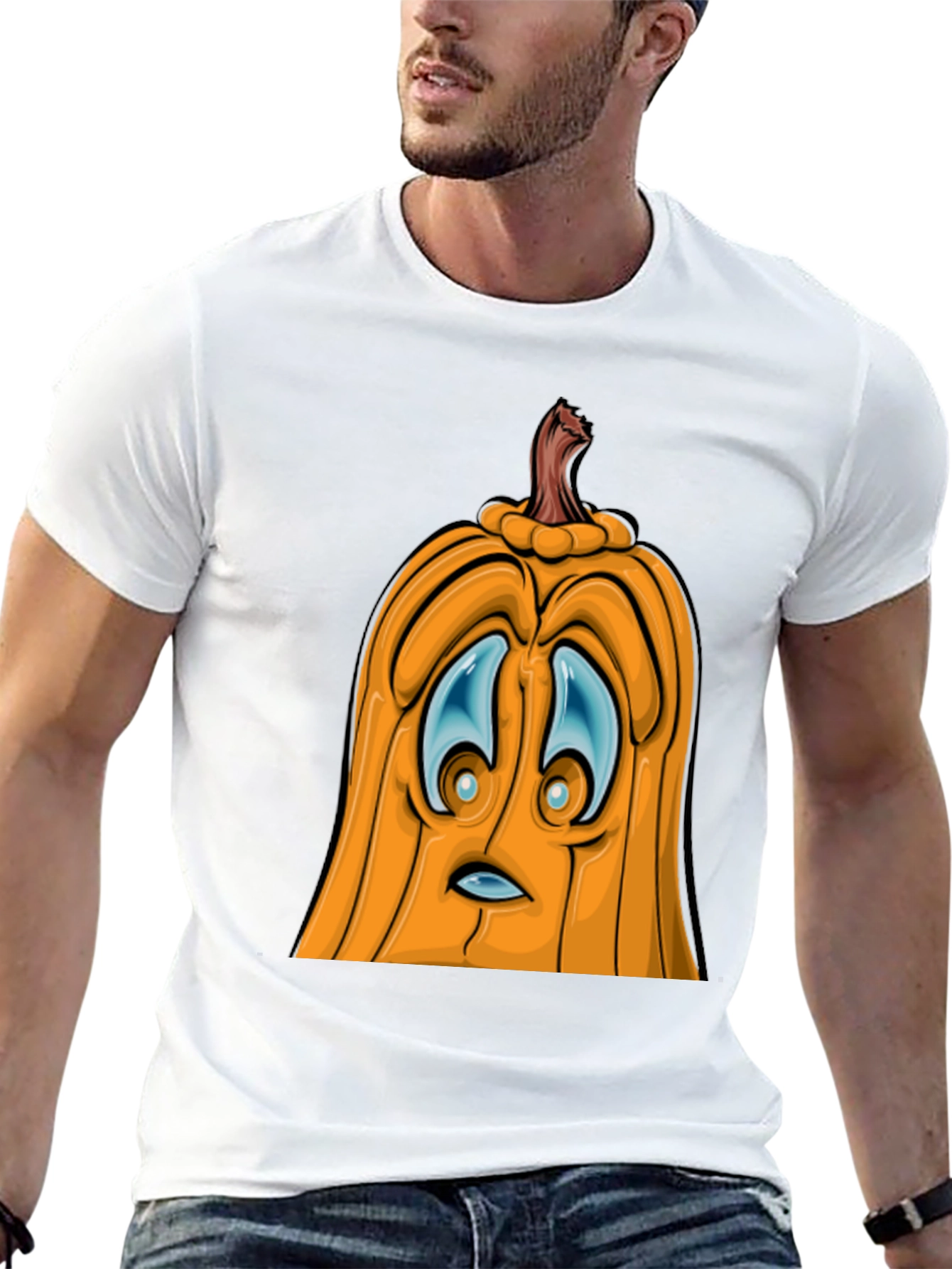 Spooky Pumpkin Face Graphic Tee