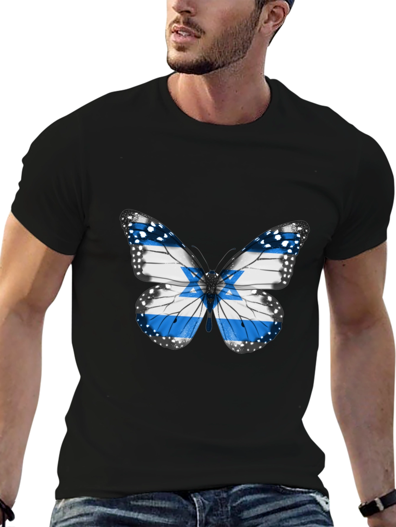 Butterfly Flag T-Shirt - Stylish Casual Wear