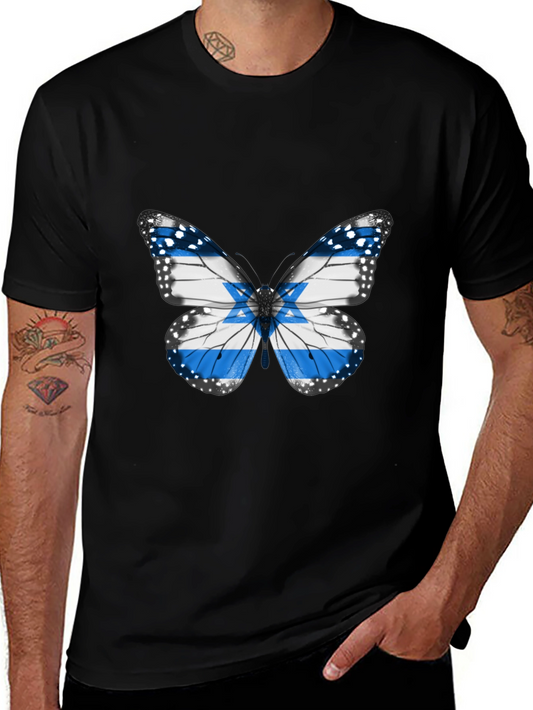 Butterfly Flag T-Shirt - Stylish Casual Wear