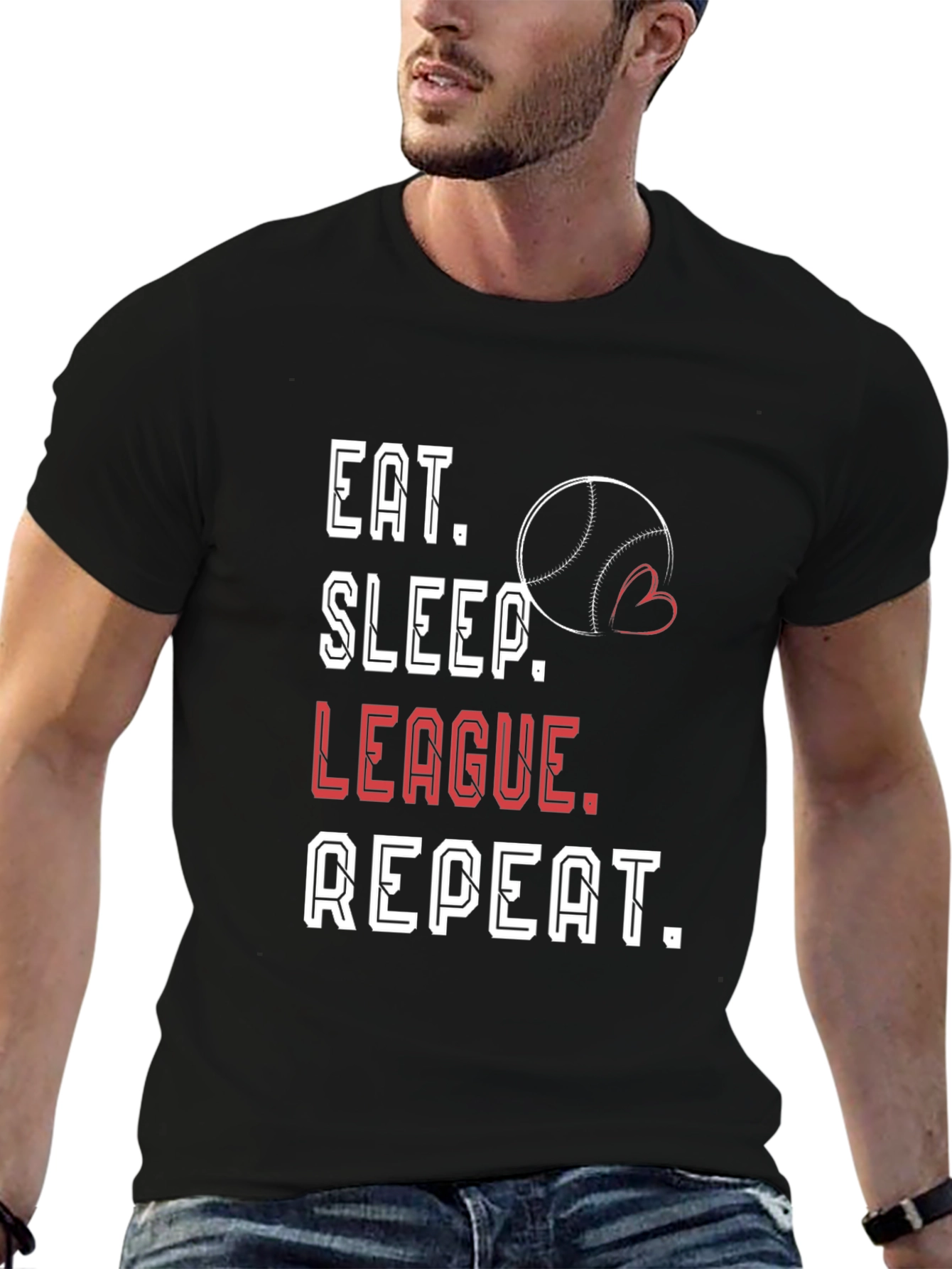 Eat Sleep League Repeat T-Shirt